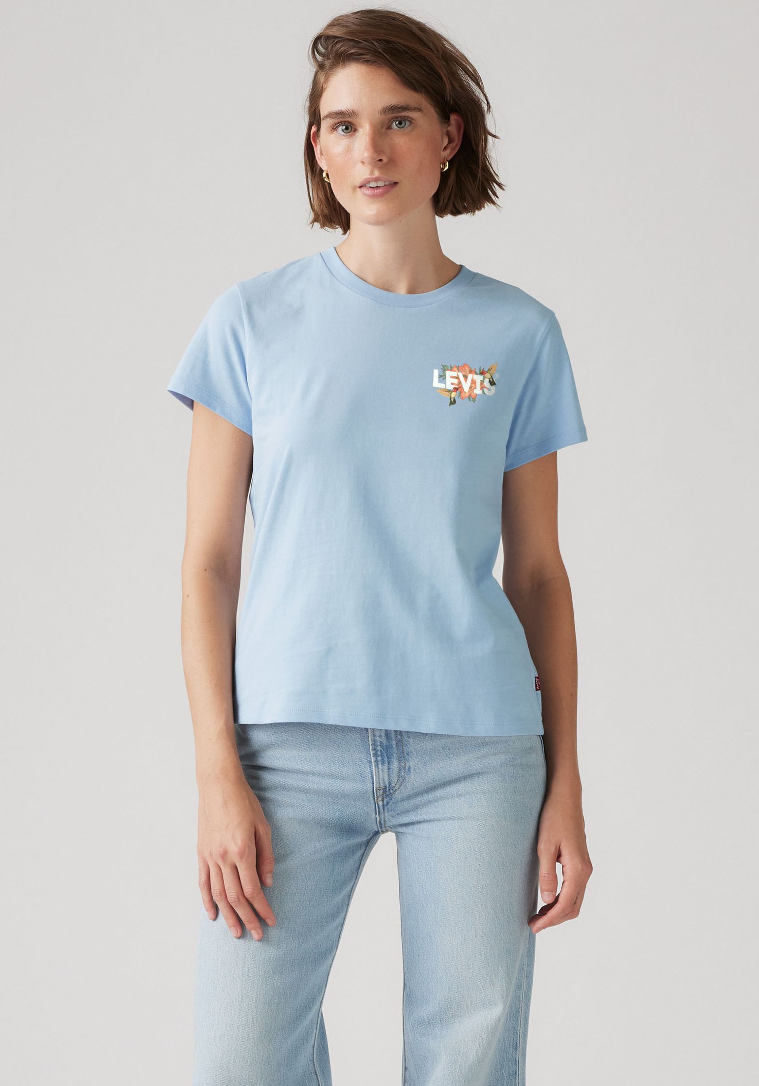 Image of Levis T-Shirt "THE PERFECT TEE" mit Batwing-Logoprint