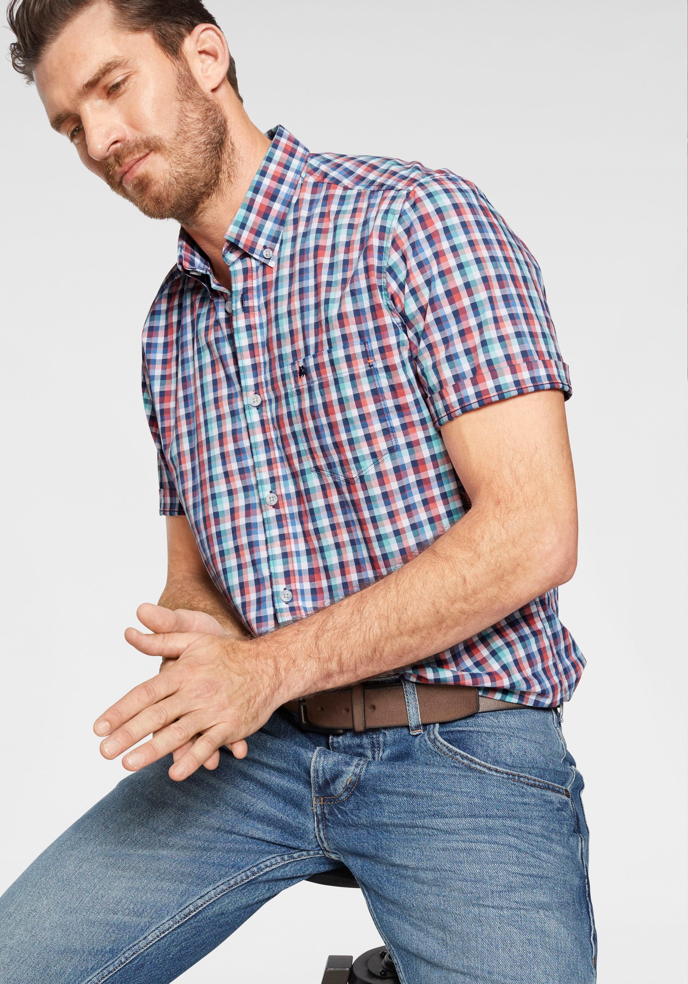 Image of LERROS Kurzarmhemd, kariert bei Ackermann Versand Schweiz