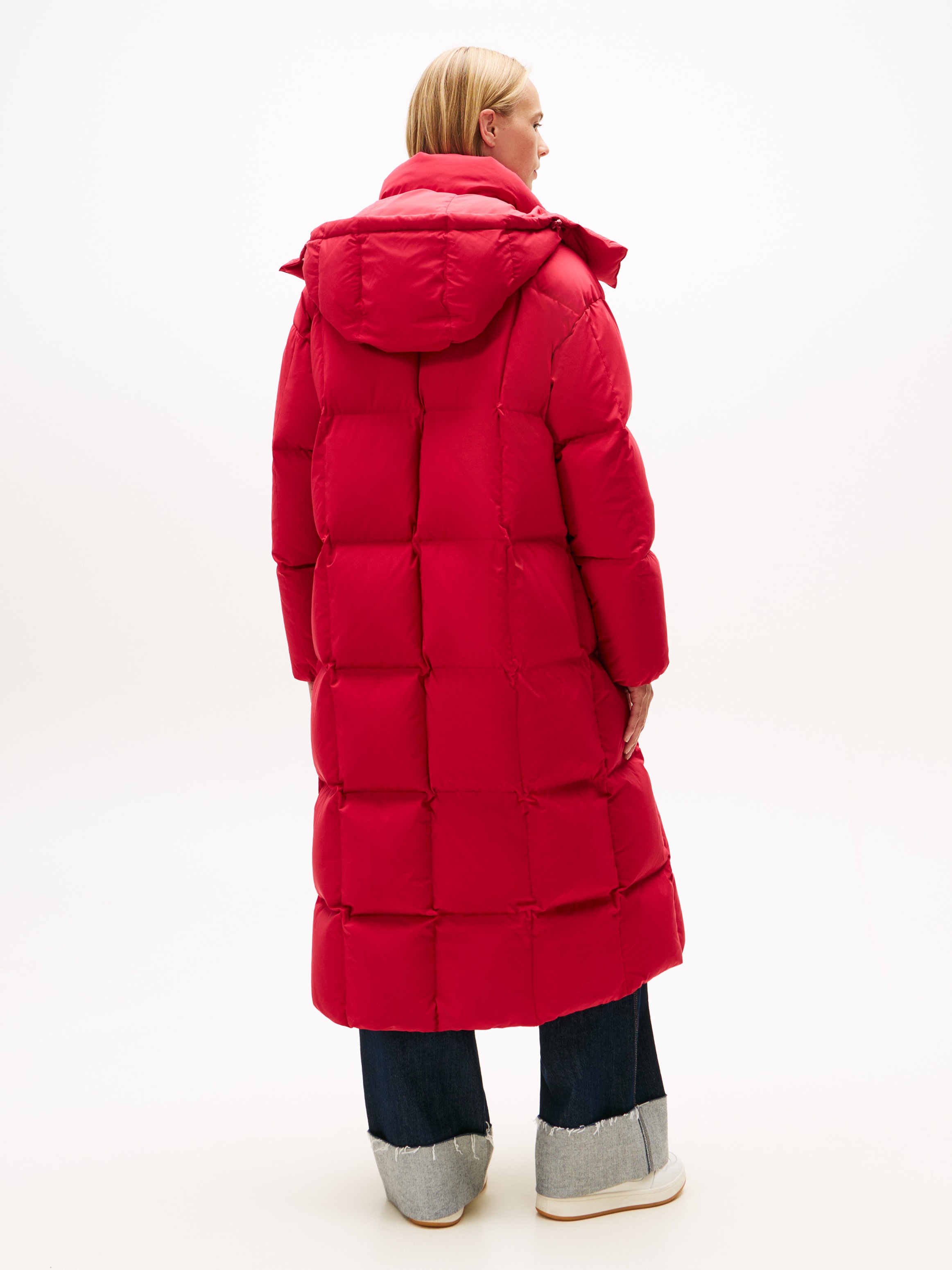 Tommy Jeans Steppmantel »TJW ALASKA GRID DWN MXI COAT EXT«