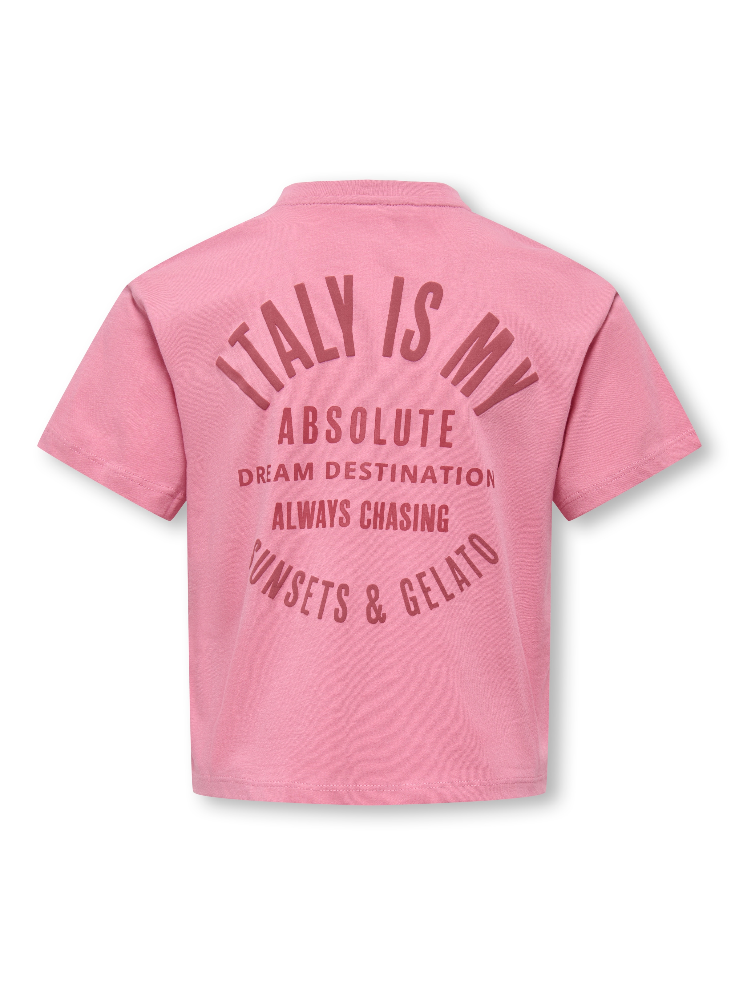 KIDS ONLY T-shirt »KOGVILLA LIFE S/S BOXY PRINTED TOP JRS« en forme boxy discrète