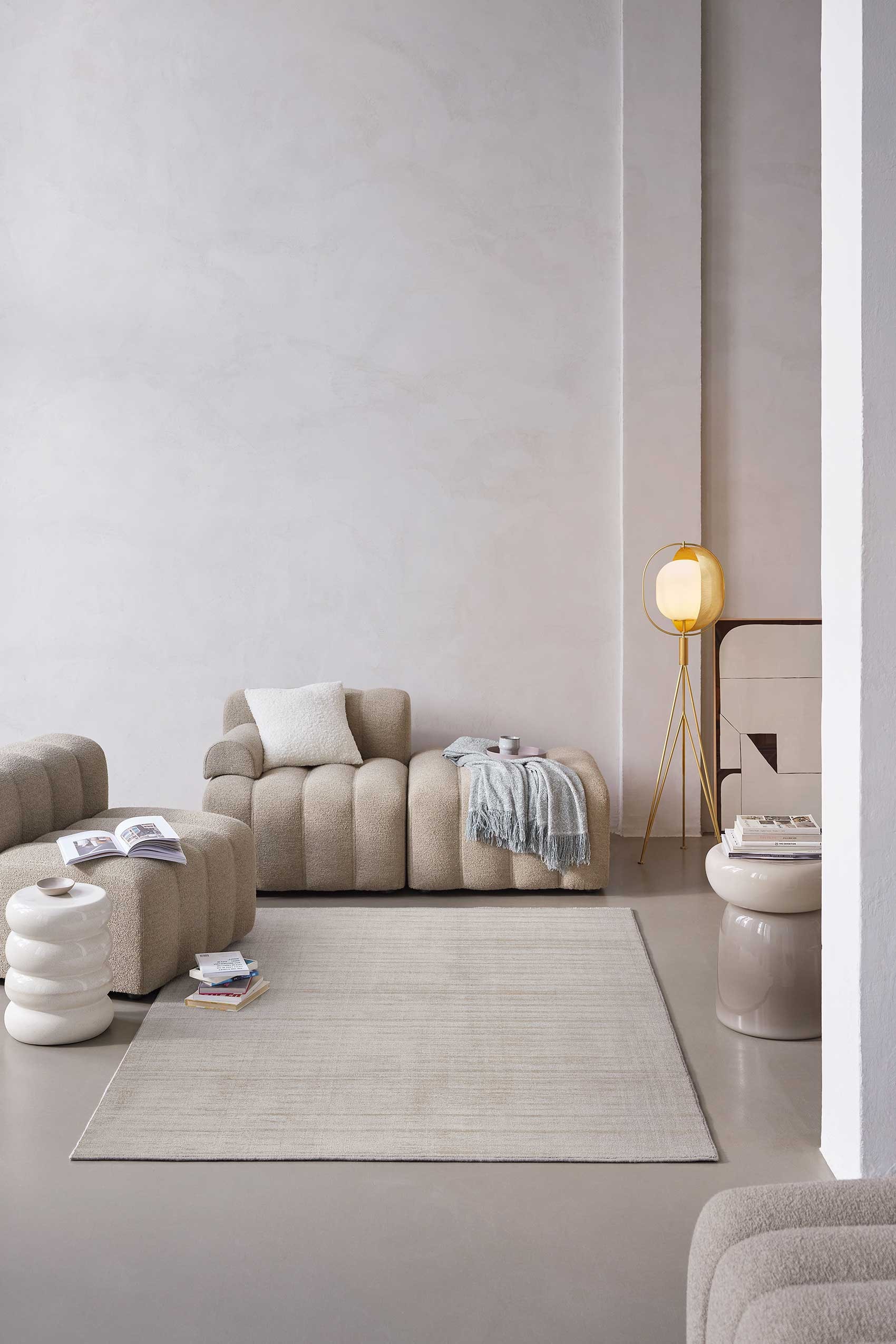 Esprit Teppich »Gil, ESP-39954, auch als Läufer erhältlich«, rechteckig, 8 mm Höhe, handgewebt, seidig glänzend, schimmernde Farbbrillianz, Melangeeffekt
