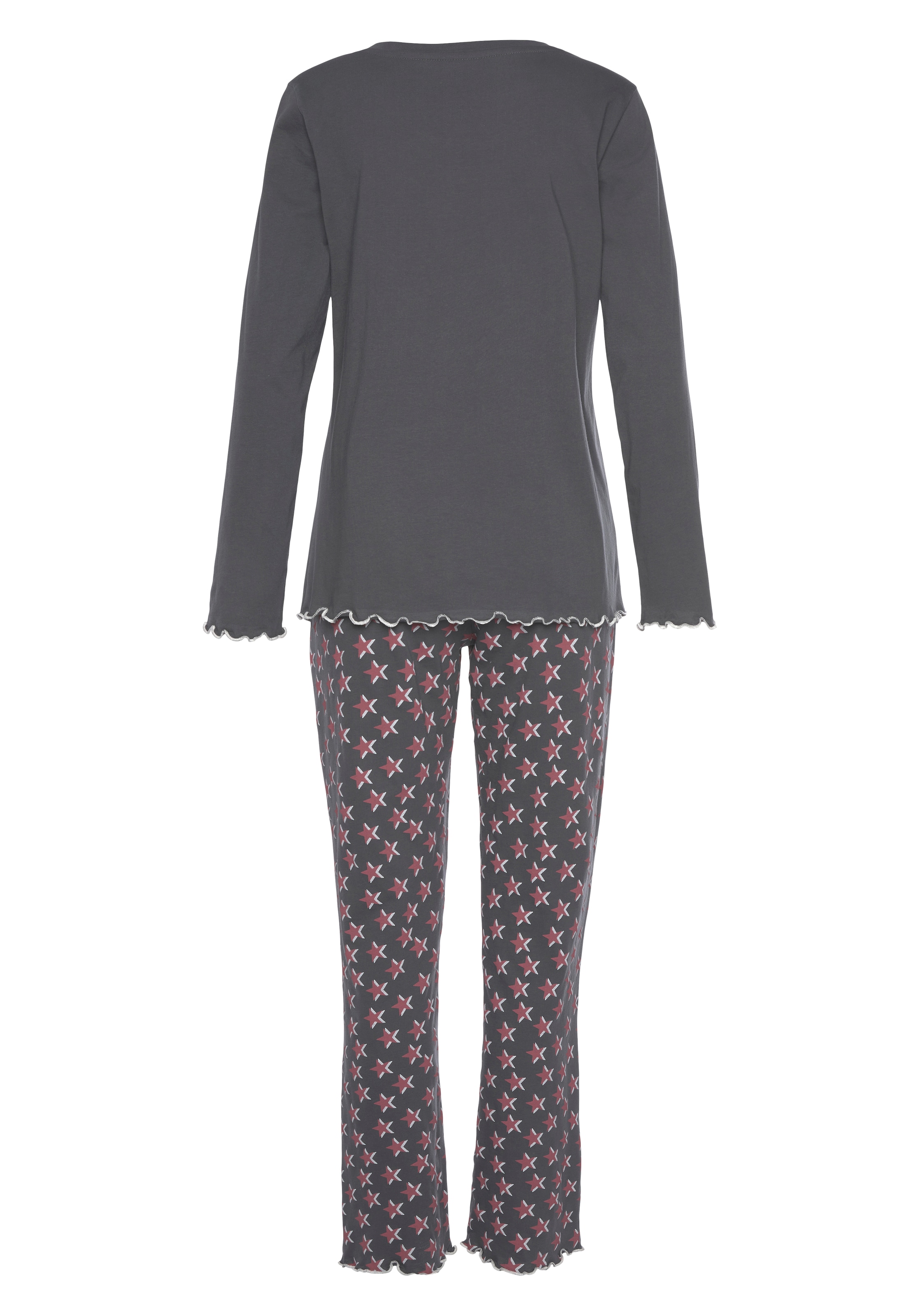 Vivance Dreams Pyjama, (2 tlg.), mit Sternenprint