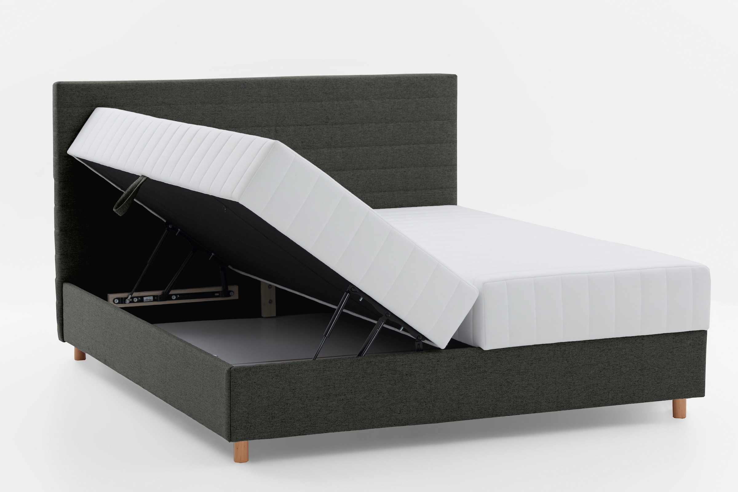 ATLANTIC home collection Stauraumbett »Josie«, mit Taschen-Federkernmatratze und Bettkasten