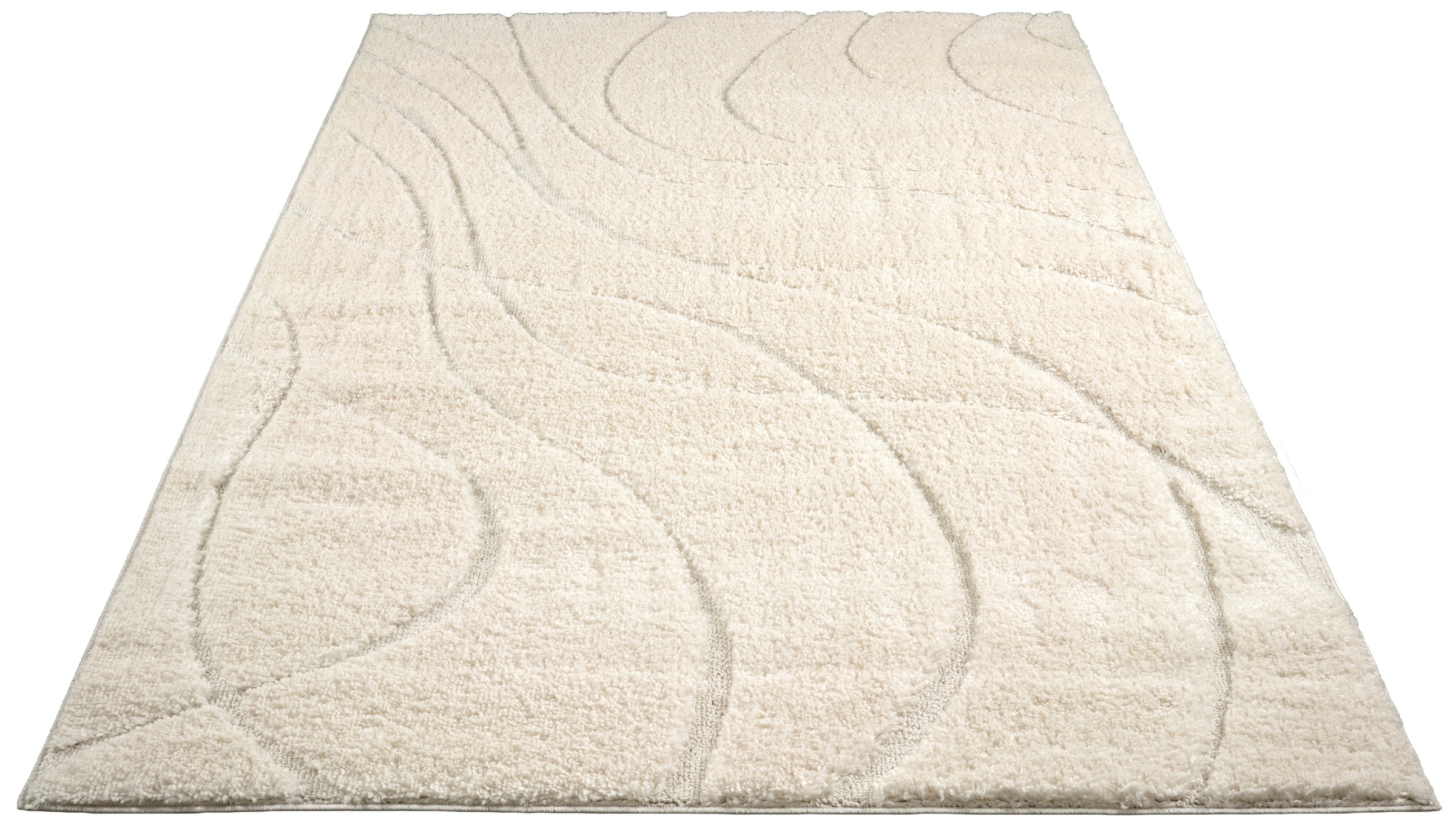 GOODproduct Teppich »Lavia, Wellenmuster, Hoch-Tief« rechteckig 20 mm Höhe Linienmuster, modernes Design, 3D Optik, Designteppich, Wohnzimmer