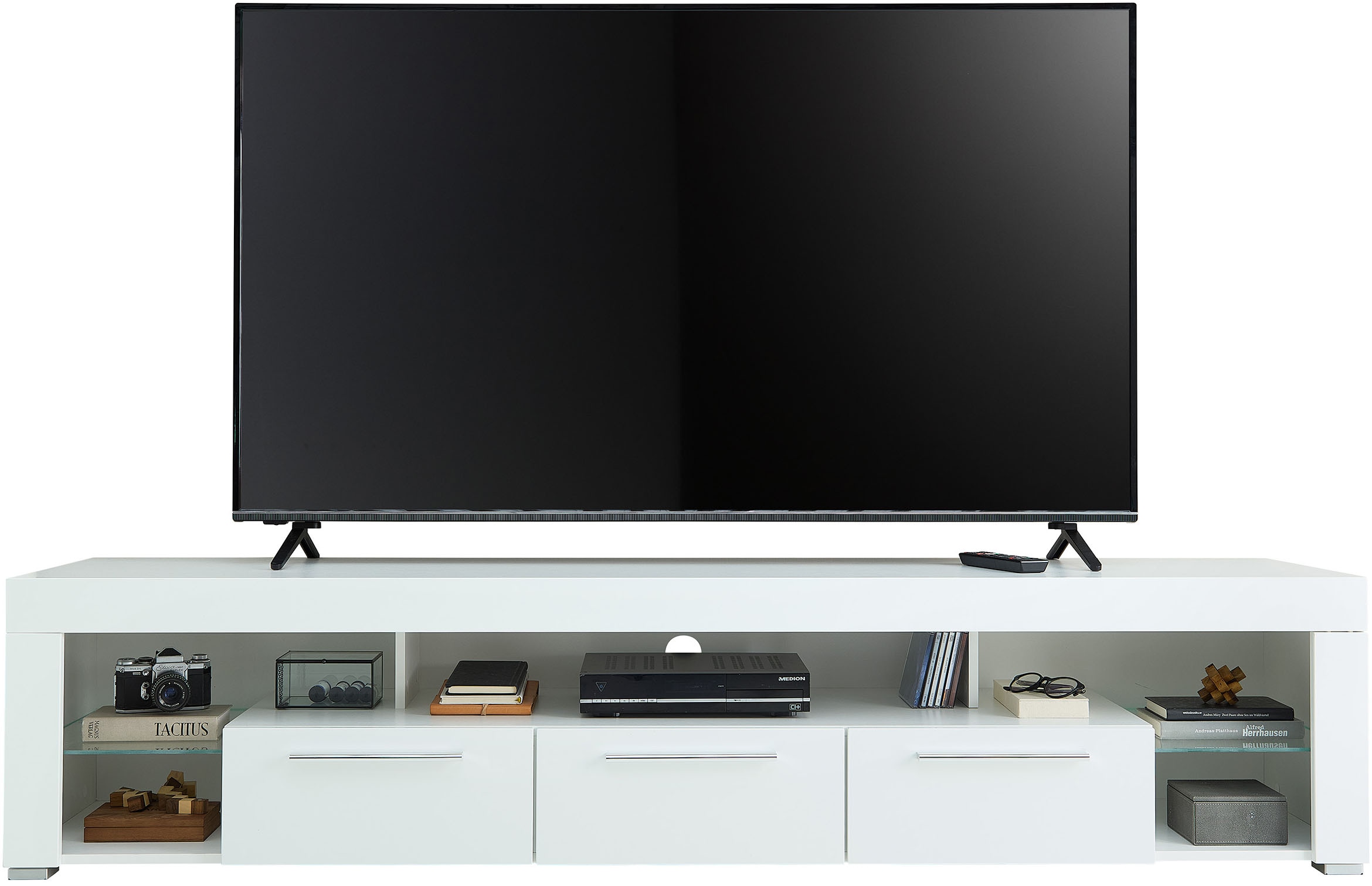 Stolkom TV-Schrank »Goal« 3 Schubkästen, 5 offenen Fächern, Stellmass 200/44/44 cm