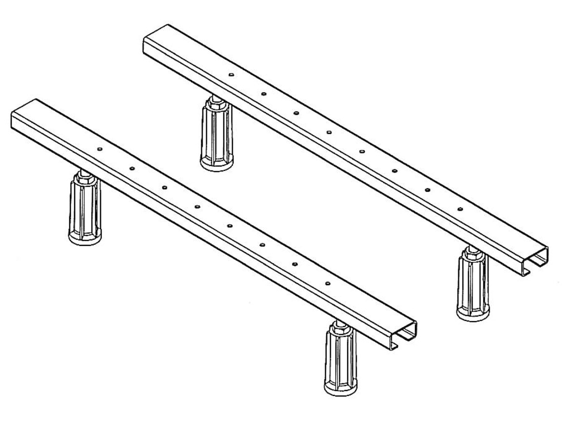 OTTOFOND Stellfuss, (Set, 2 St.), Für die Badewanne