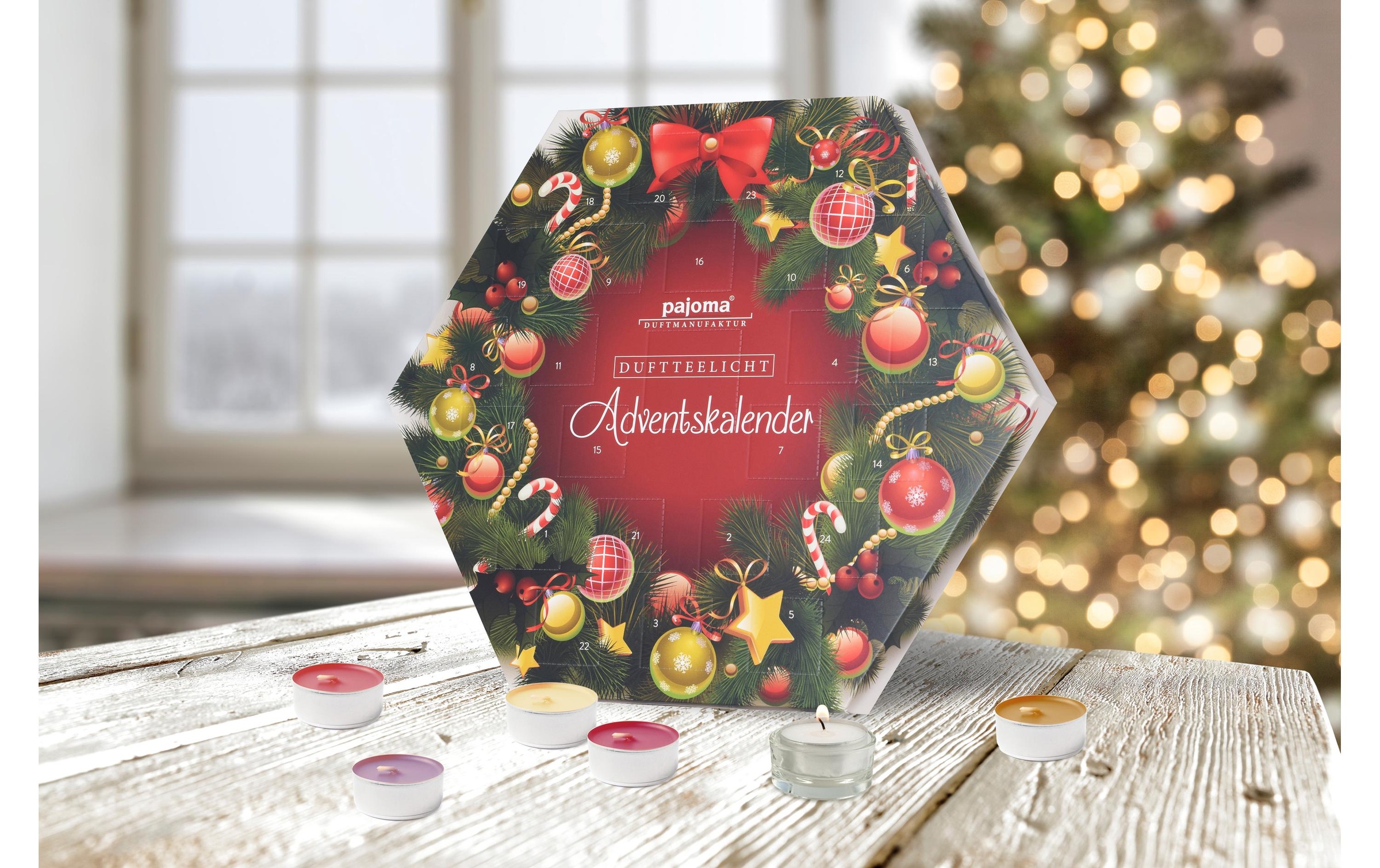 pajoma Adventskalender »Duft-Teelich«, für Erwachsene