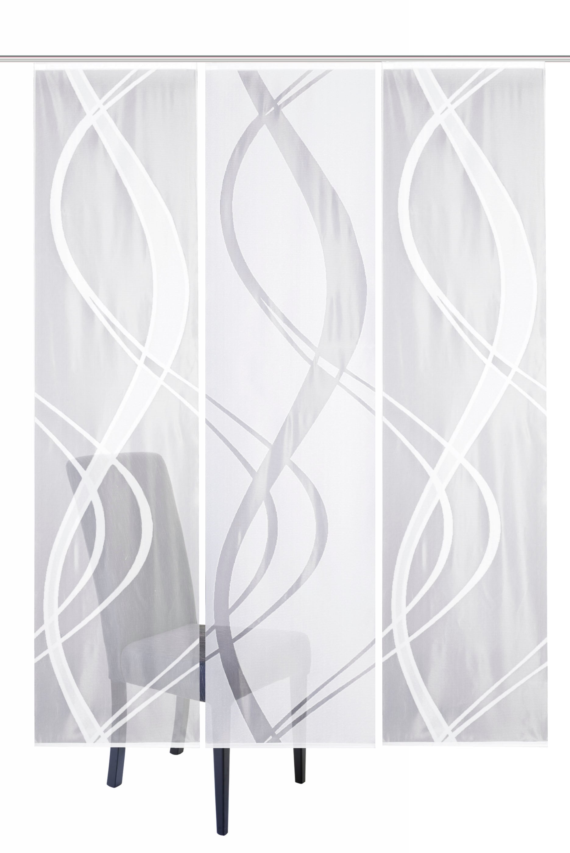 HOME WOHNIDEEN Schiebegardine »TIBASO«, (3 St.), halbtransparent