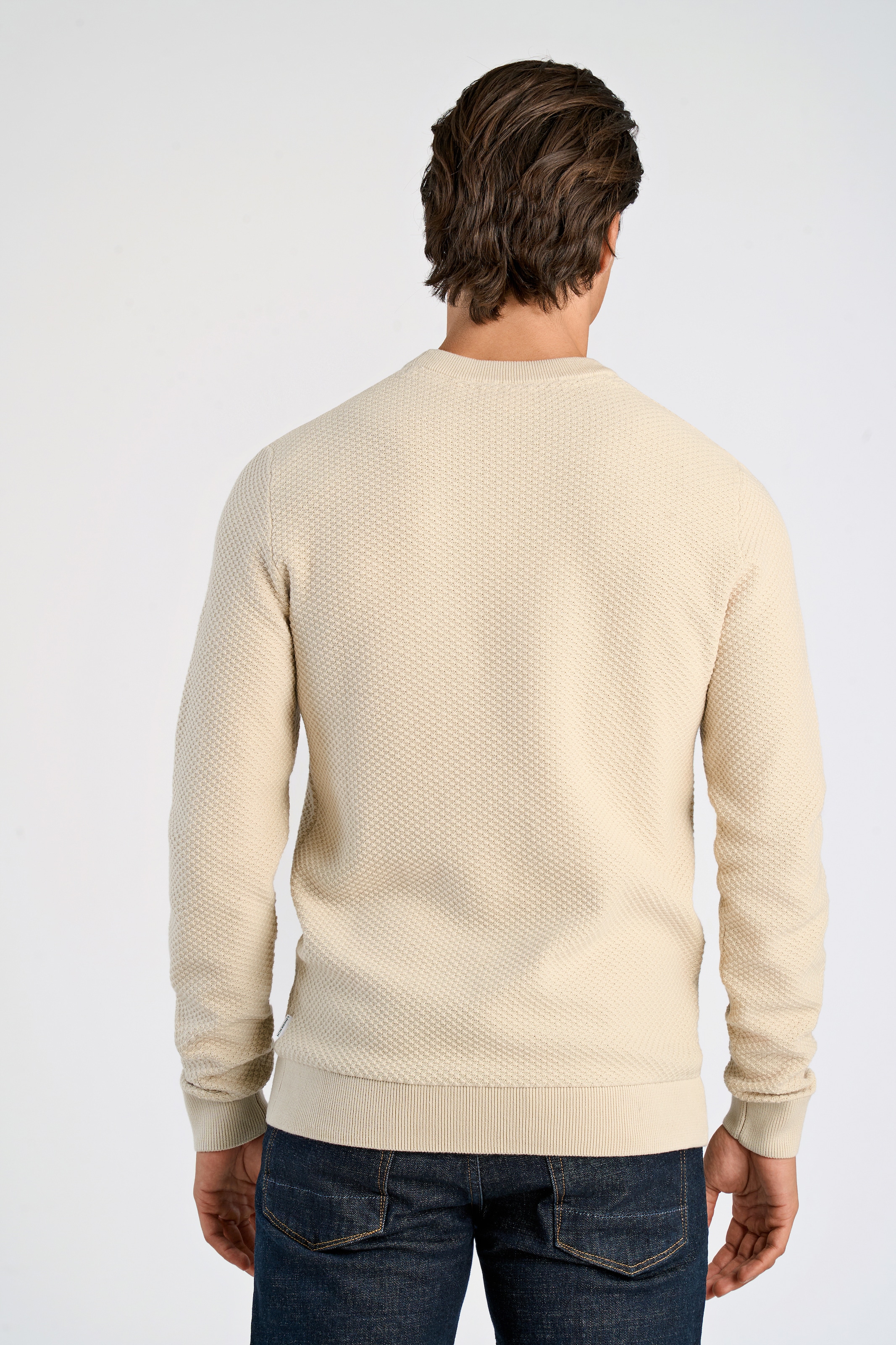 LINDBERGH Strickpullover mit Rundhals und aus reiner Baumwolle