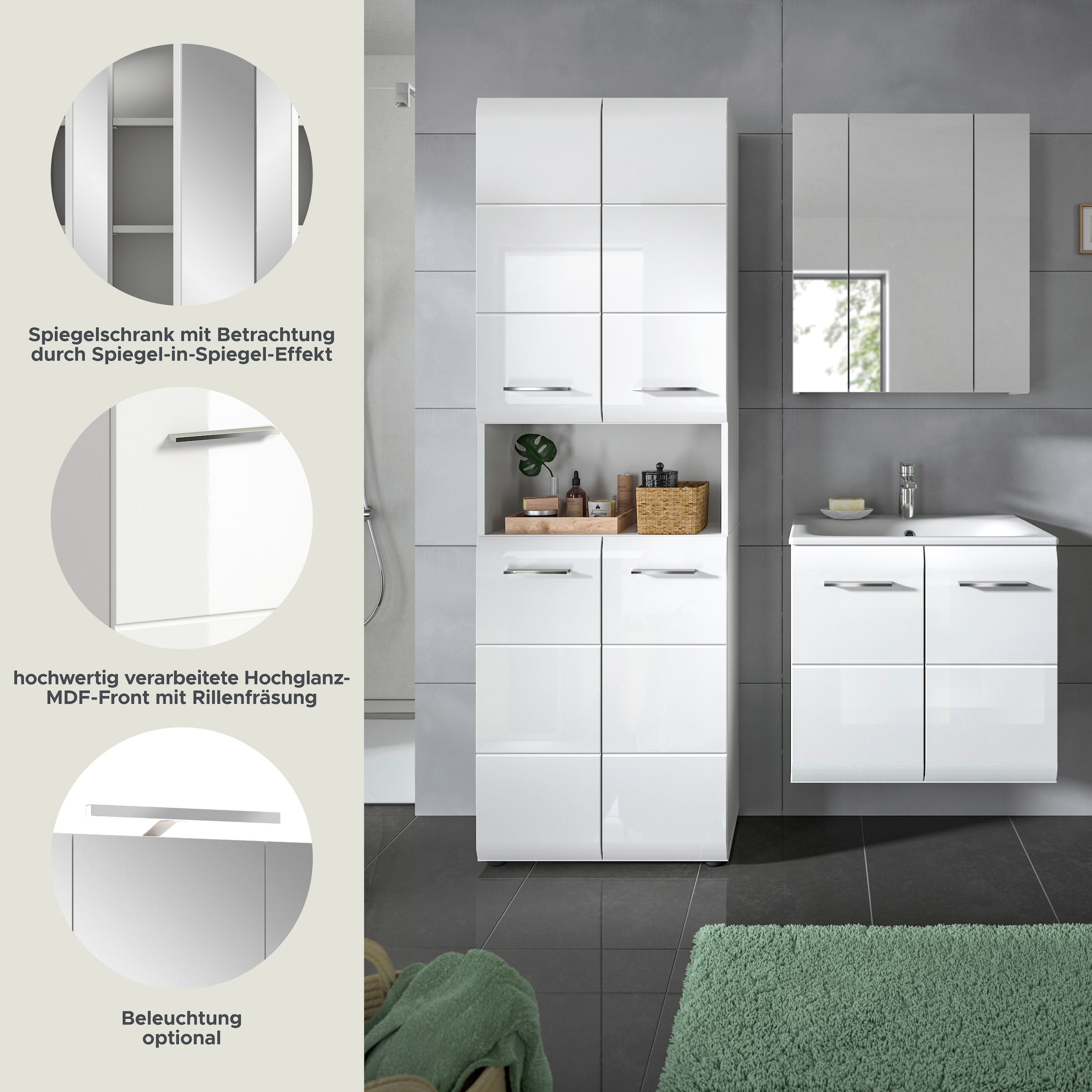 INOSIGN Ensemble de salle de bains Set, 4 cuis tlg.