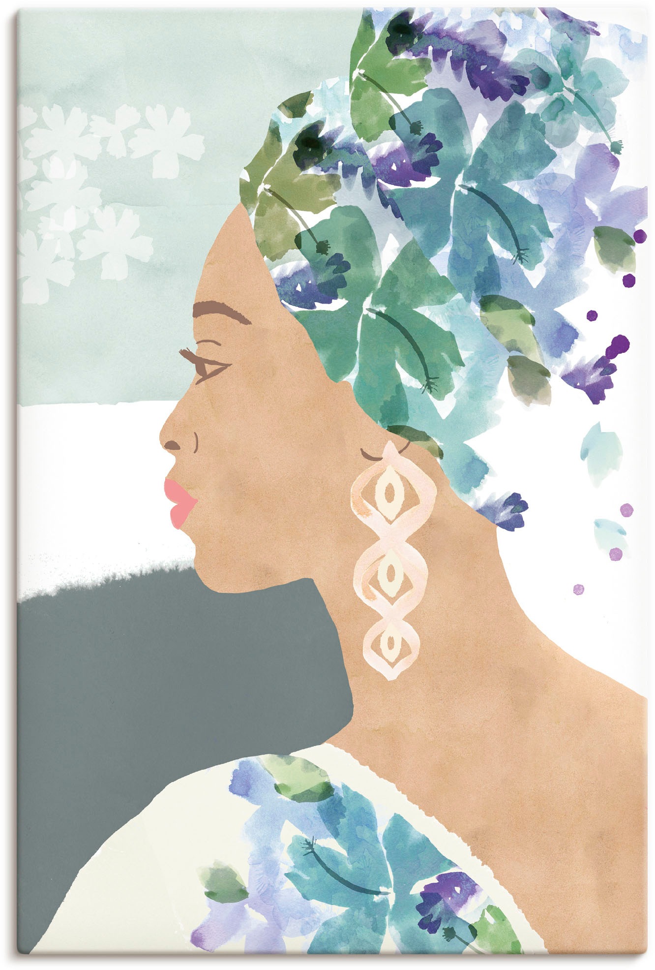 Image of Artland Wandbild »Ava in voller Blüte«, Bilder von Frauen, (1 St.), in vielen Grössen & Produktarten - Alubild / Outdoorbild für den Aussenbereich, Leinwandbild, Poster, Wandaufkleber / Wandtattoo auch für Badezimmer geeignet bei Ackermann Versand Schweiz