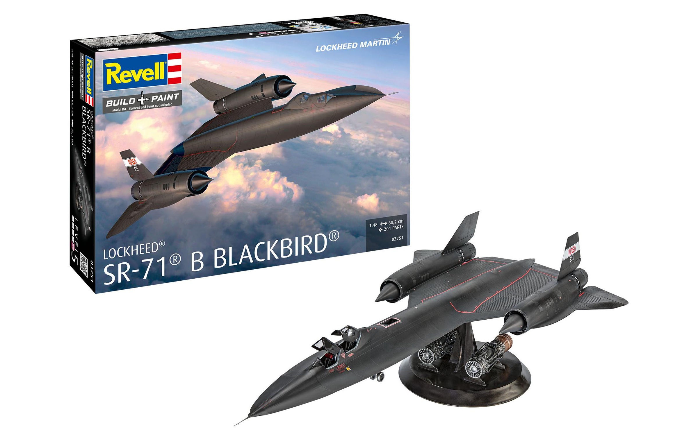 Image of Revell Modellbausatz "Lockheed SR-71B Blackbird 1:48" 1:48