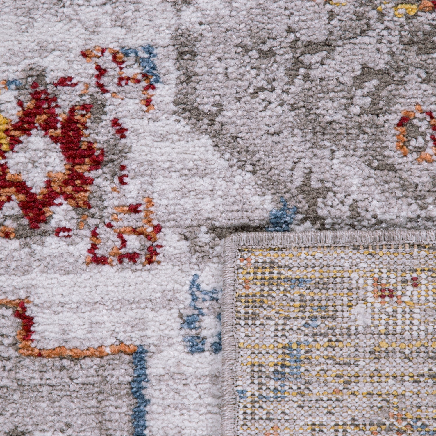 Paco Home Teppich »Palermo 561« rechteckig 13 mm Höhe Kurzflor, Orient-Optik, Vintage Design