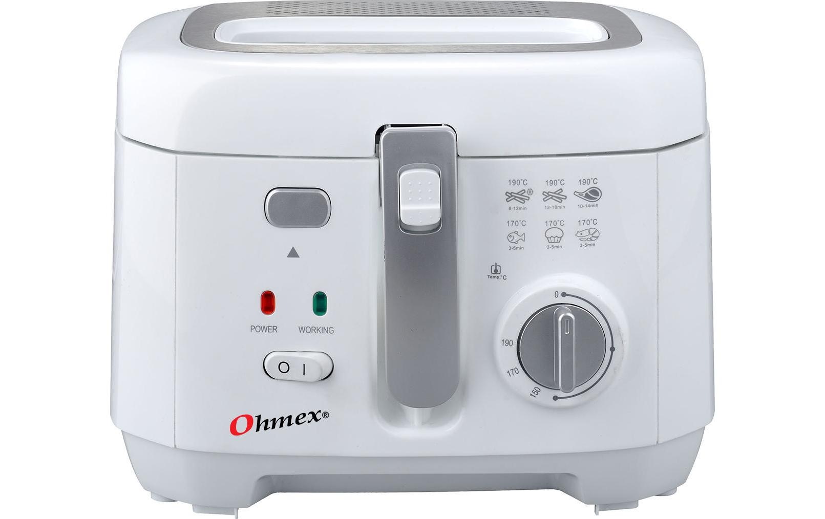 ohmex Fritteuse »Fritteuse FRY 1180«, 1800 W, Fassungsvermögen 2,5 l