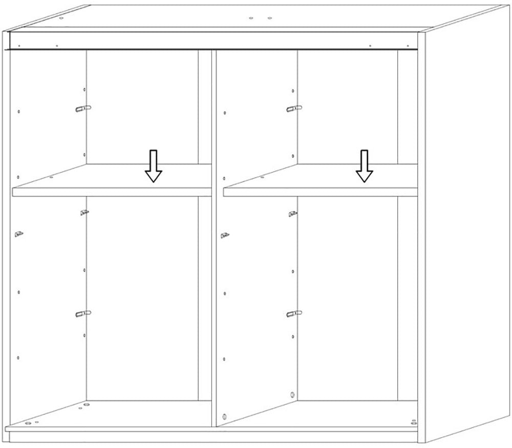 INOSIGN Schwebetürenschrank »Jupiter, Schiebetürenschrank in Steingrau« 2 Breiten, moderne Griffblende, Metallgriffleisten, 22 mm Böden