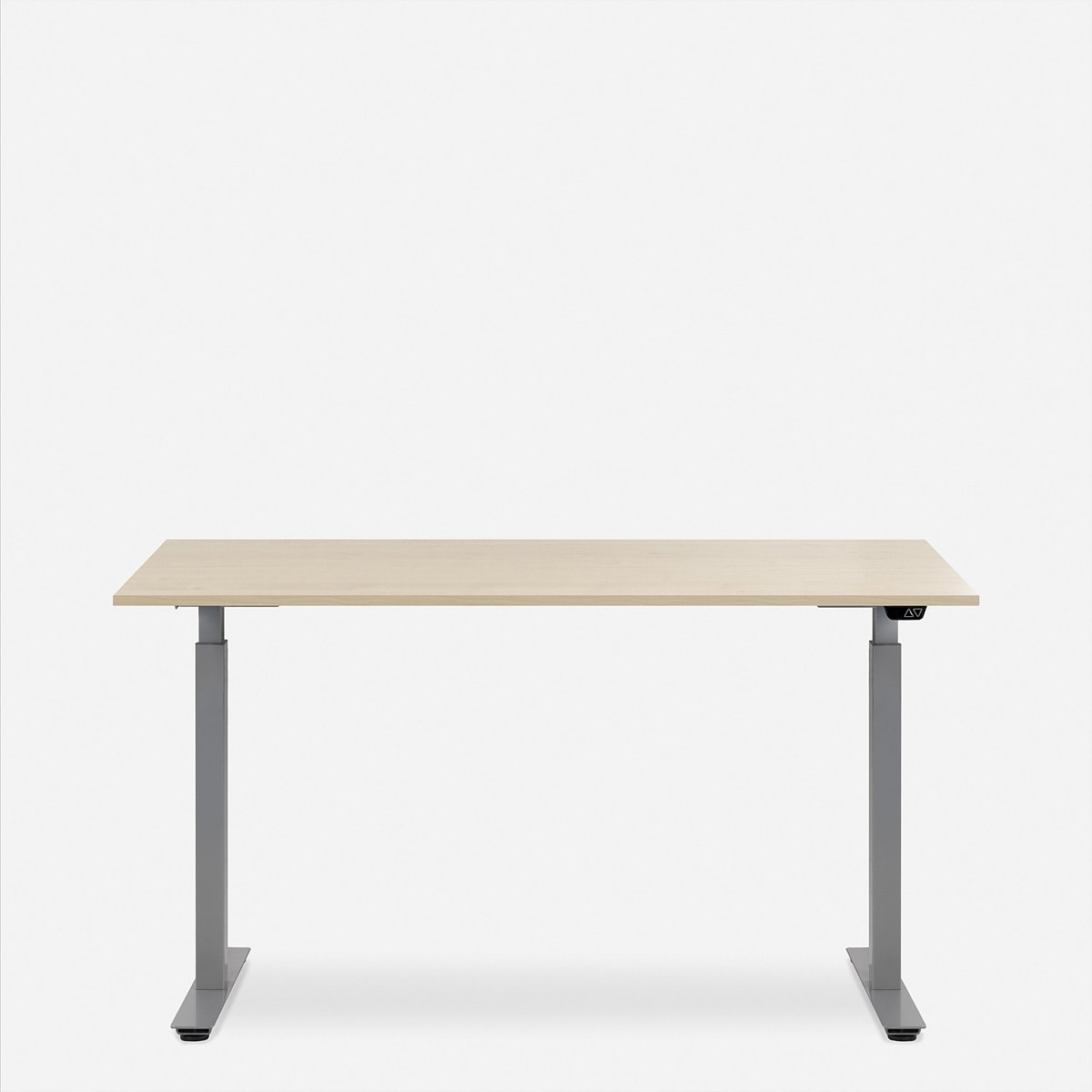 Schreibtische »WRK21 Schreibtisch Smart 140 x 80 cm, Höhenverstellbar, Mandal Ahorn / Grau«