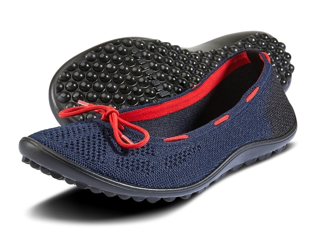 Leguano Barfussschuh »STYLE MARITIM«, Ballerina, Slipper, Bequemschuh mit modischen Durchzügen