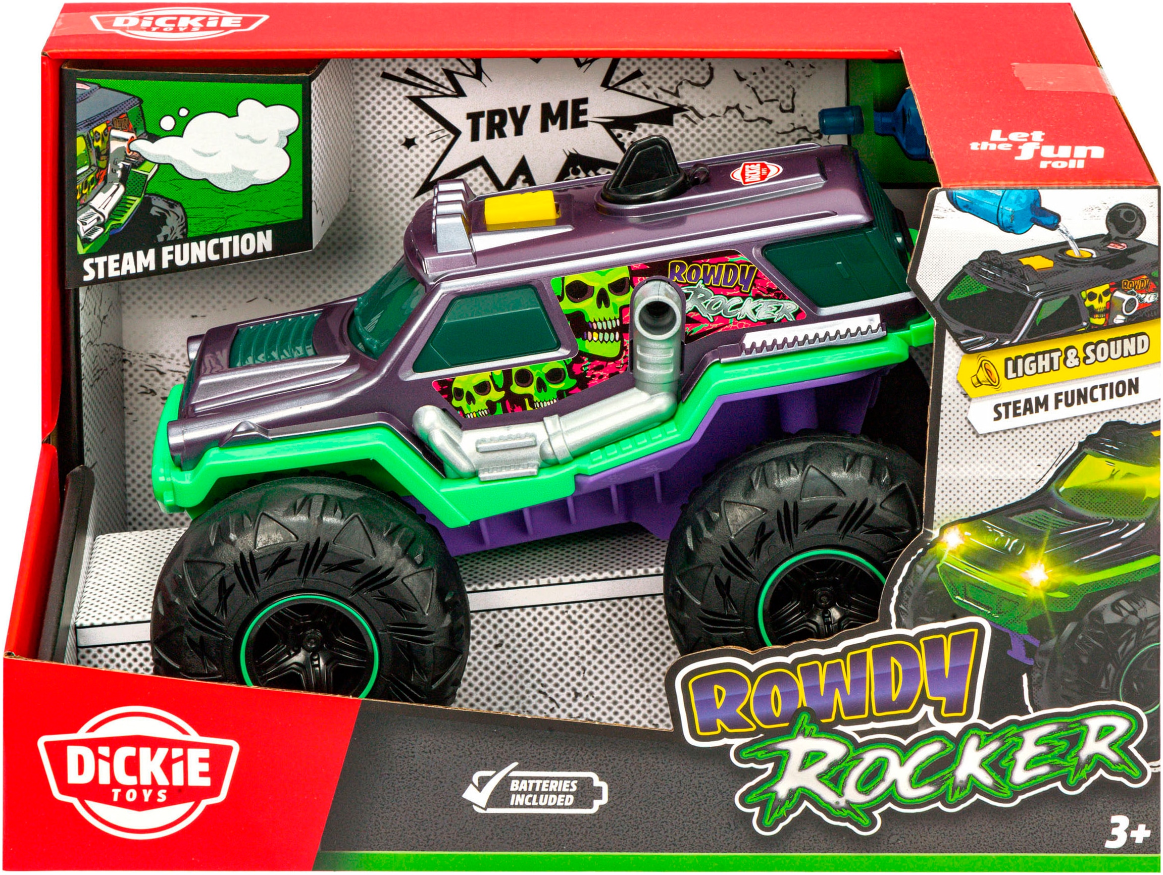 Dickie Toys Jouet Monstertruck »Rowdy Rocker« mit Licht-, Sound- und Dampf-Effekten