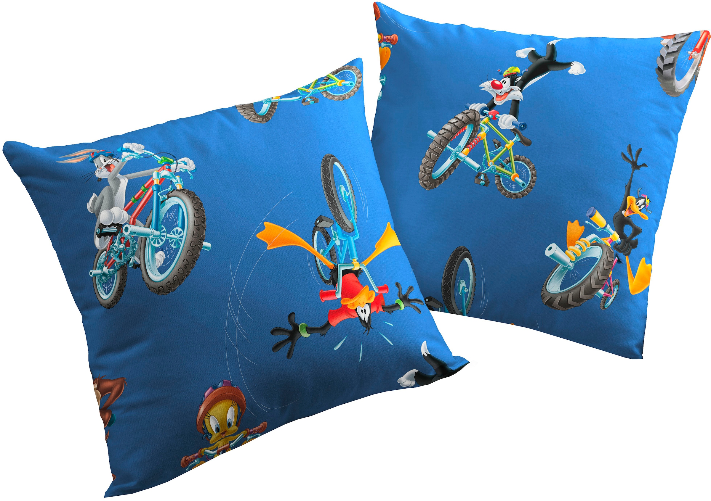Image of Wirth Dekokissen "Looney" Warner Bros., Kissenhülle ohne Füllung, 2 Stück