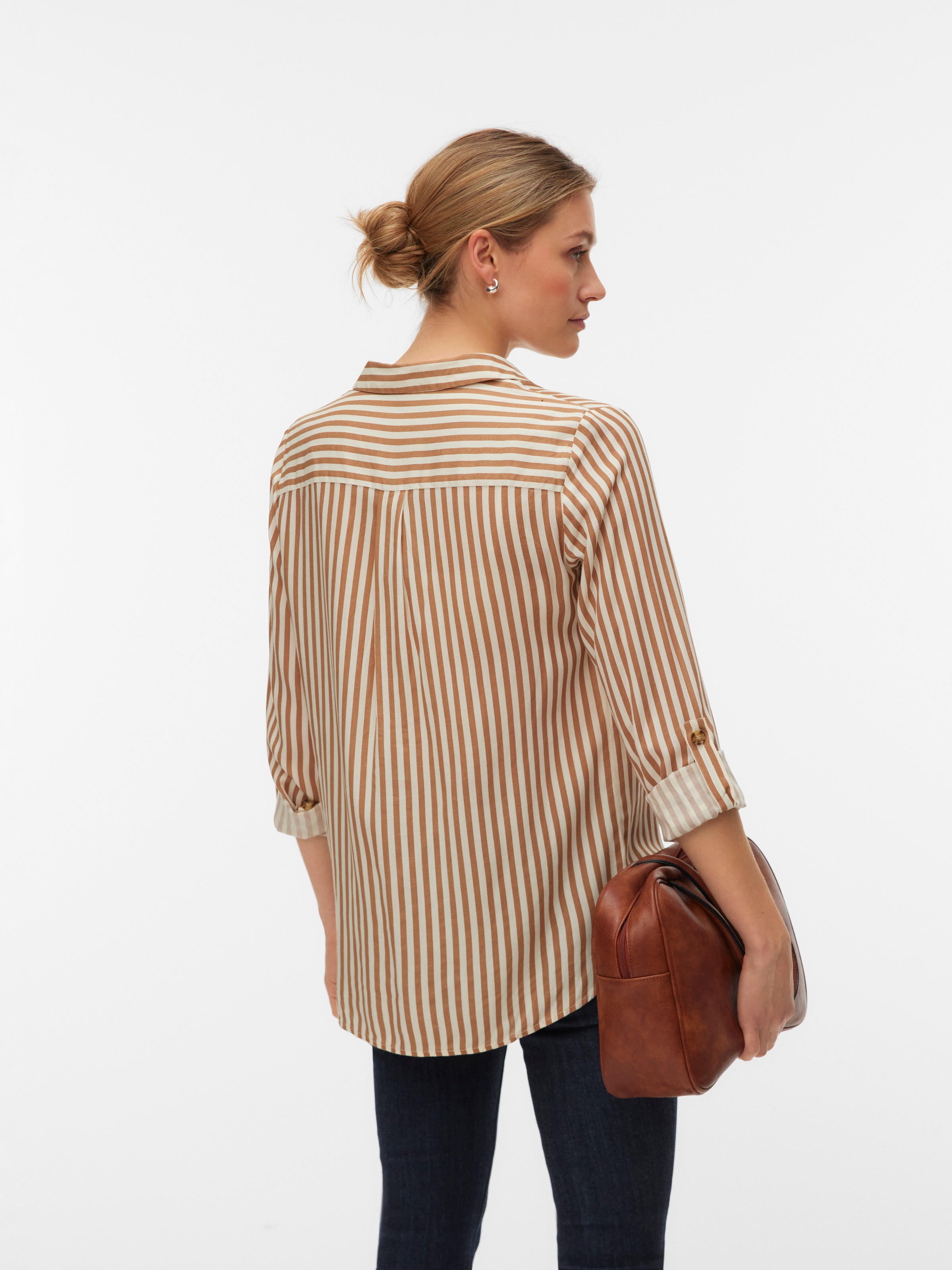 Vero Moda Hemdbluse »VMBUMPY L/S SHIRT NEW WVN GA NOOS« Viskose, regular fit