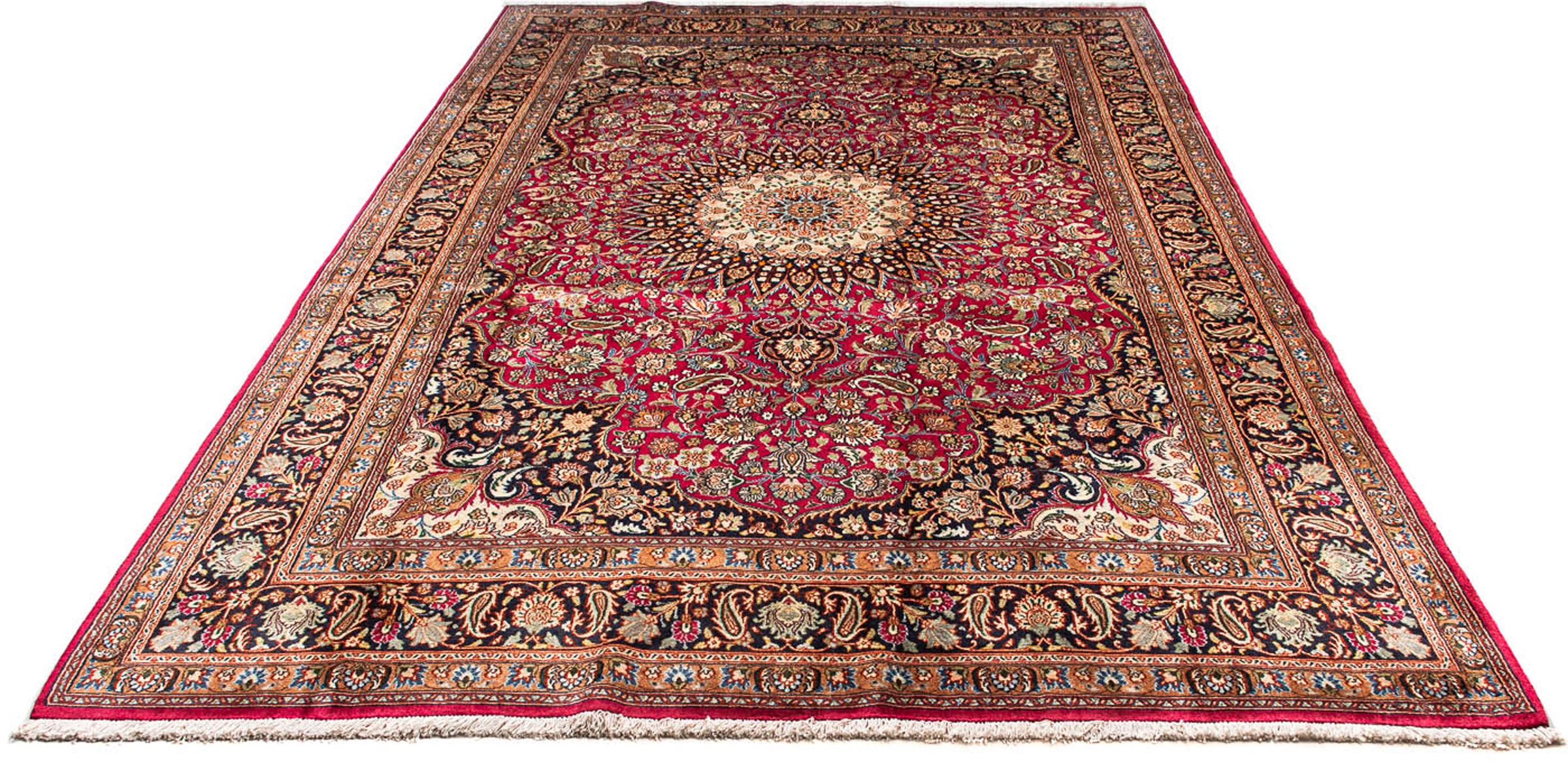 Image of morgenland Orientteppich »Perser - Classic - 320 x 200 cm - hellrot«, rechteckig, 10 mm Höhe, Wohnzimmer, Handgeknüpft, Einzelstück mit Zertifikat bei Ackermann Versand Schweiz