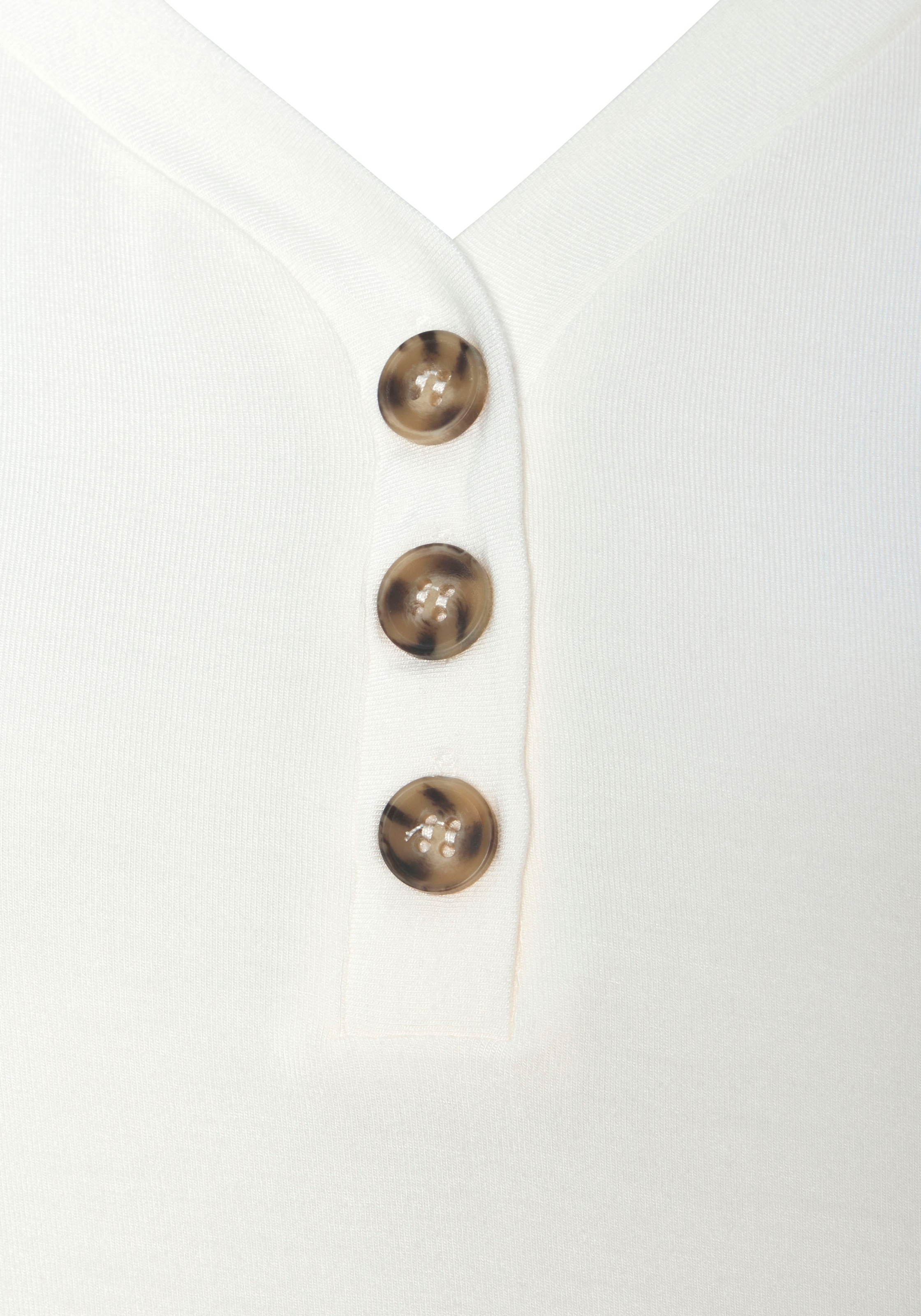 LASCANA Chemisier »mit Zierknöpfen in Hornoptik« 2er-Pack,  aus weichem Viskose-Stretch