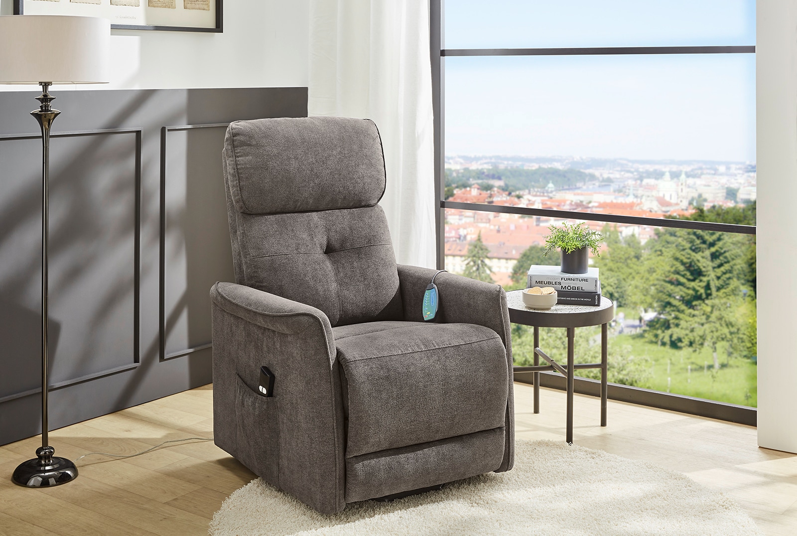 Image of Jockenhöfer Gruppe TV-Sessel "Denver, B: 80 cm, Sitzhöhe: 50 cm" elektr. Relaxfunktion, Aufstehhilfe, Heizfunktion & Massagefunktion
