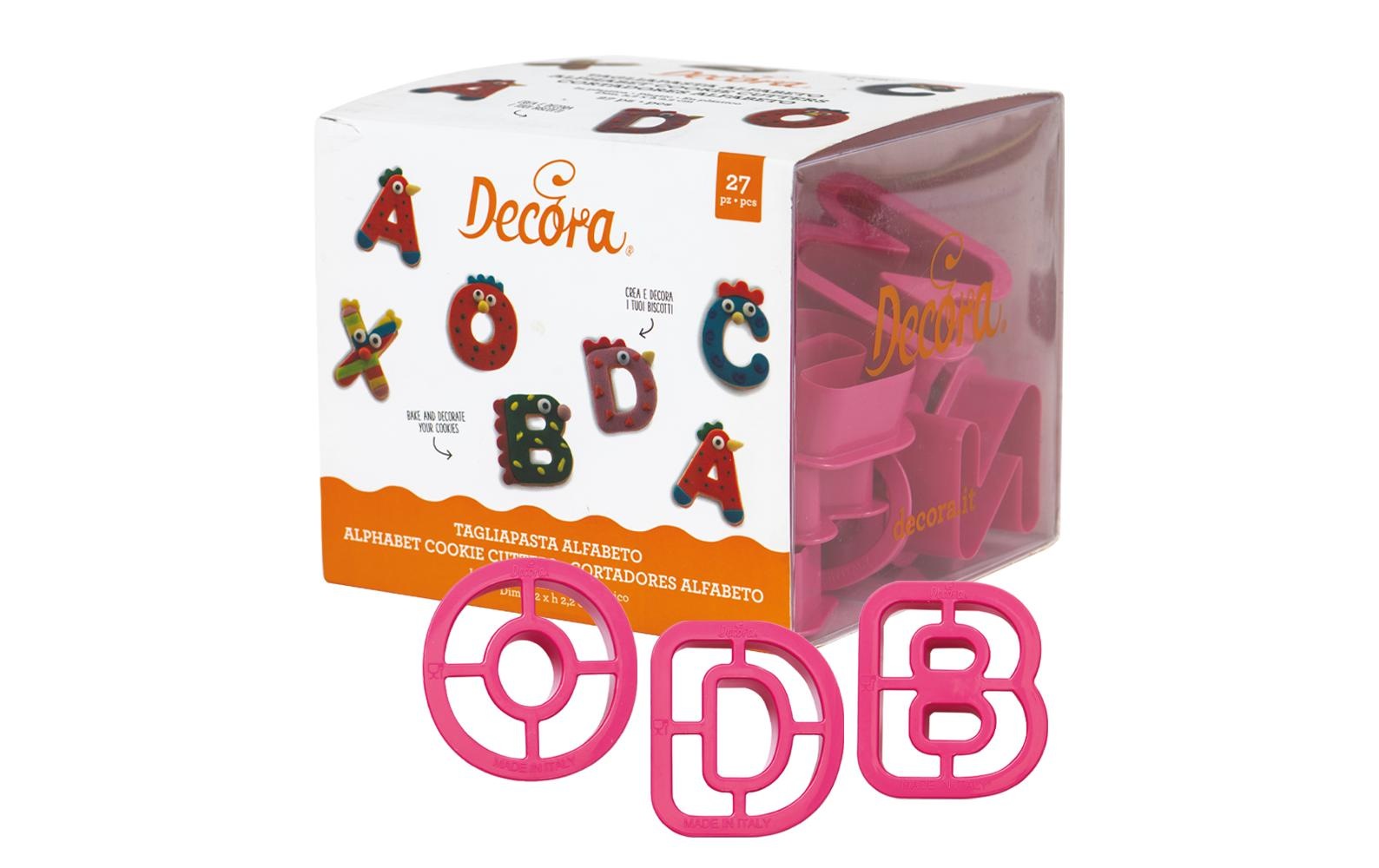 Ausstechform »Decora 27 Stück, Alphabet«, Kunststoff, (27 St.)