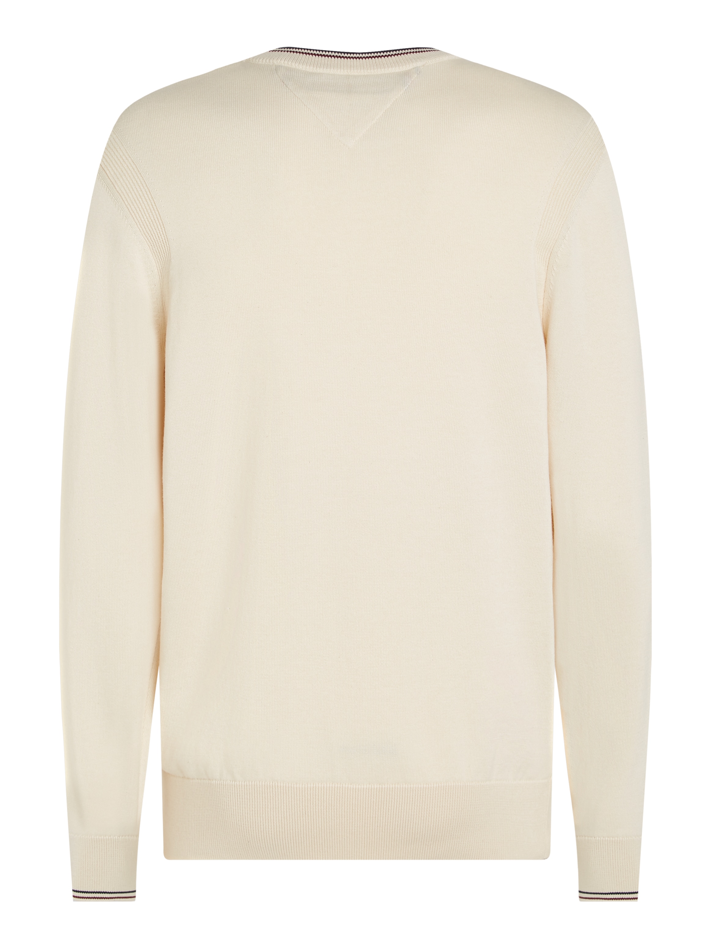 Tommy Hilfiger Rundhalspullover »RWB COTTON CREW NECK«, farbliche Akzente in Tommy Farben