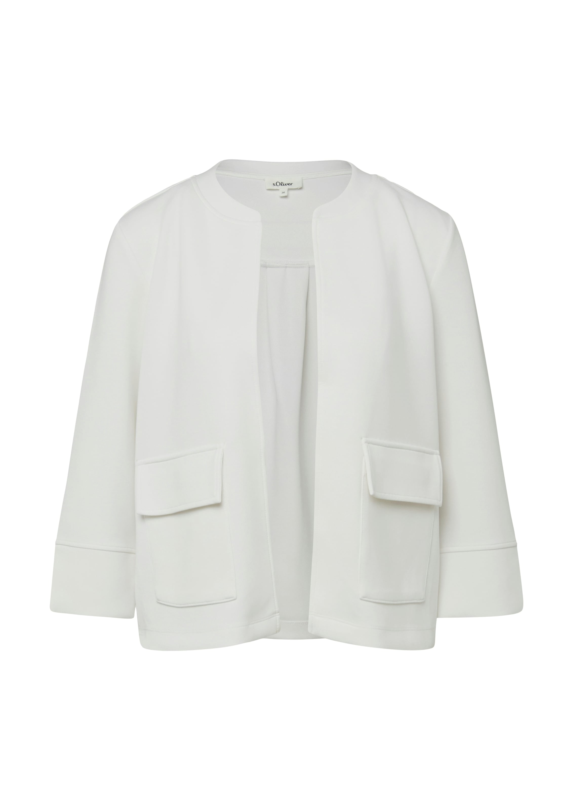 s.Oliver Veste sweat veste sweat courte sans fermeture
