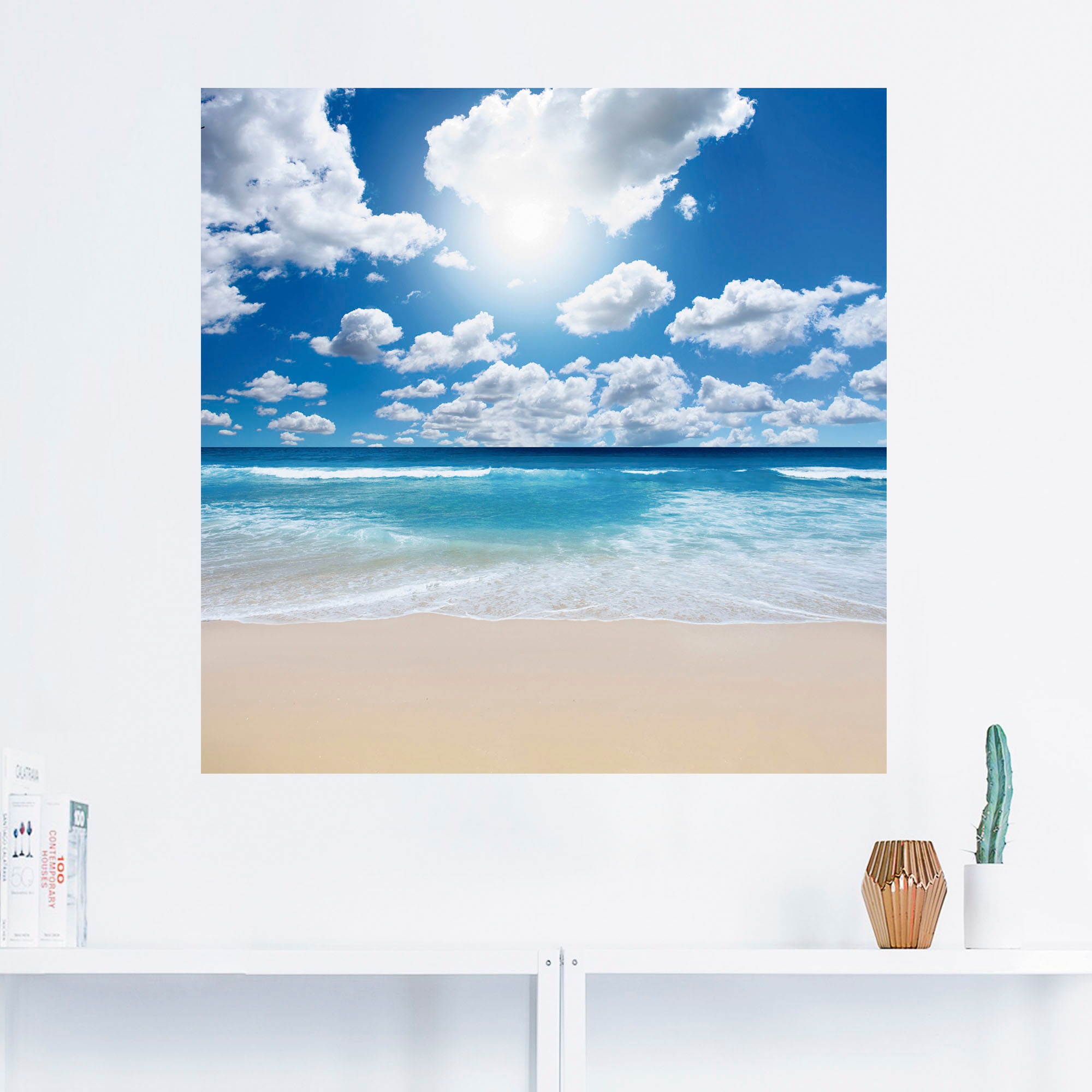 Artland Wandbild »Grossartige Strandlandschaft«, Strand, (1 St.), als Leinwandbild, Poster, Wandaufkleber in verschied. Grössen