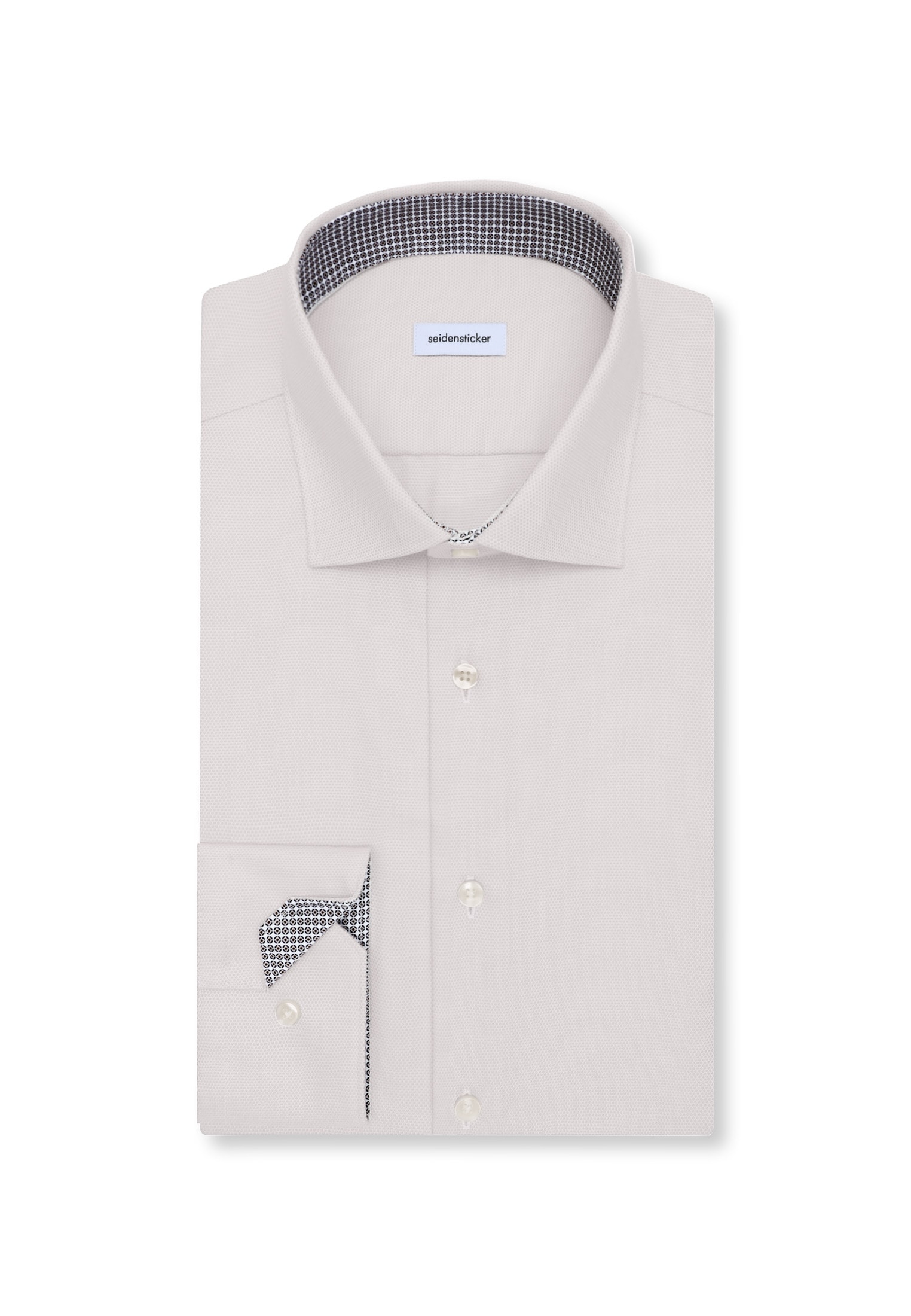 seidensticker Chemise d'affaires »Schwarze Rose« Shaped 1/1 Kentkragen Struktur