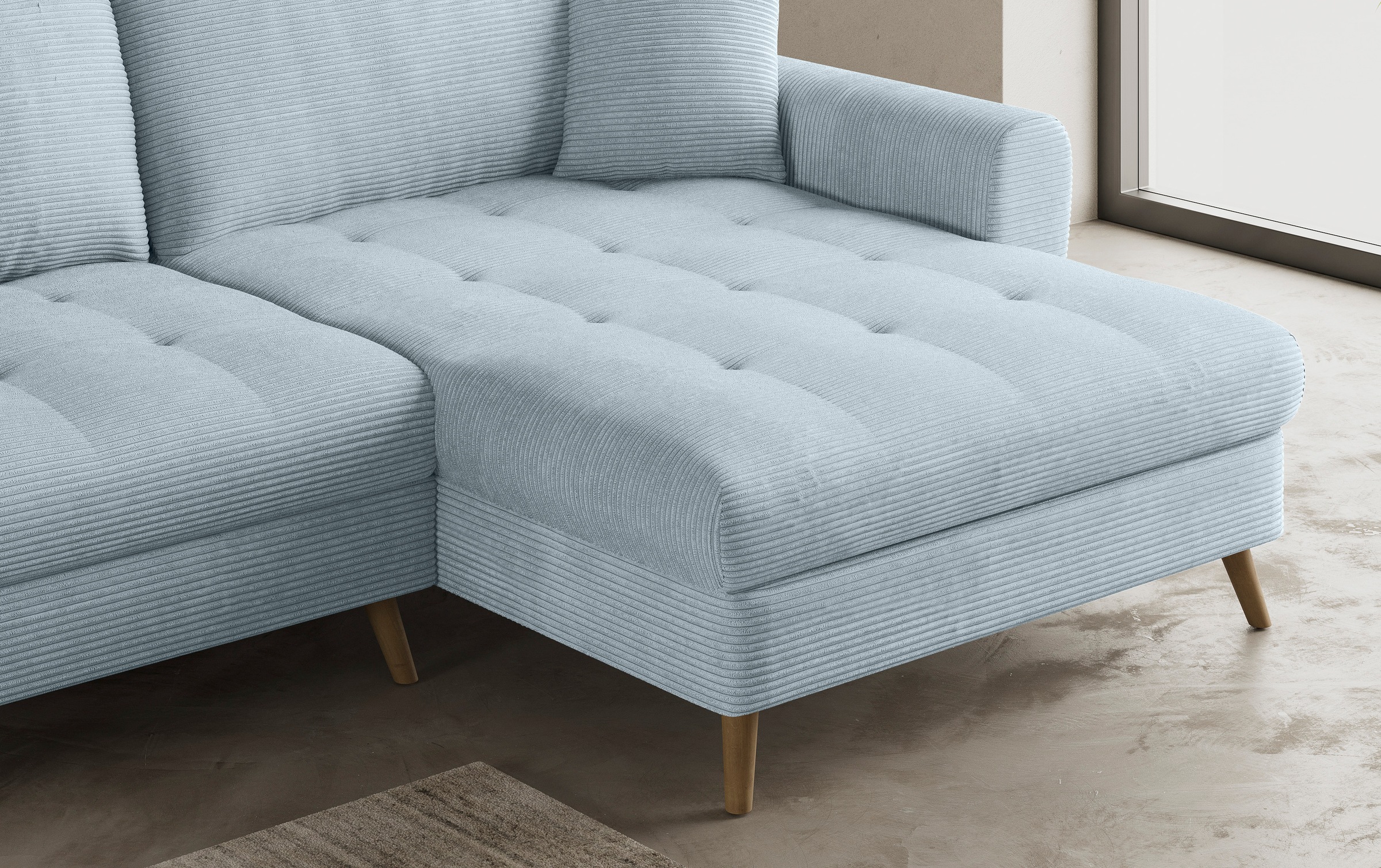 Mr. Couch Ecksofa »Blackburn II, L-Form«, Mit Kaltschaumpolsterung bis 140 kg belastbar