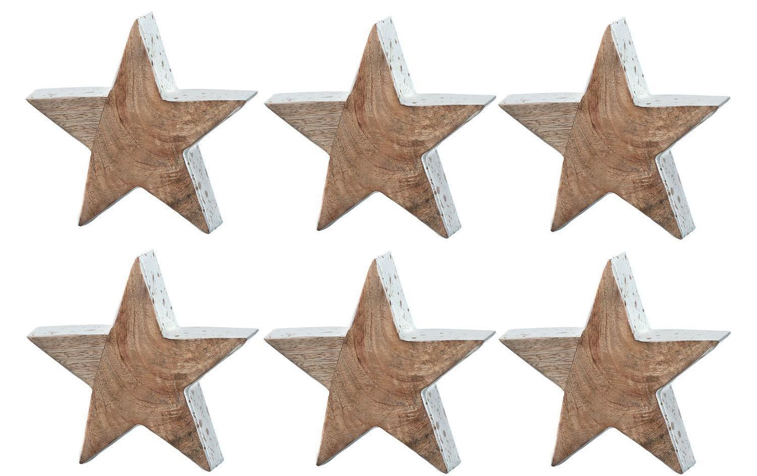 Image of LEONARDO Weihnachtsfigur »Aurora 14 cm Sterne, 6 Stück, Braun«, (6 St.) bei Ackermann Versand Schweiz