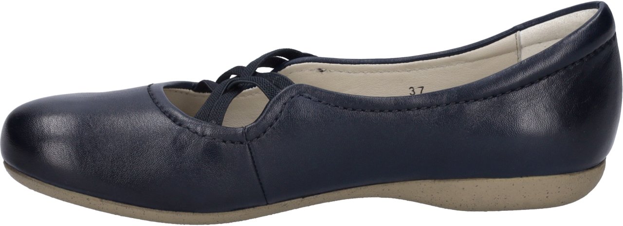 Josef Seibel Ballerines à lanières »Fiona 39«  Festtagsschuh, Slipper, Komfortschuh mit überkreuztem Gummizug