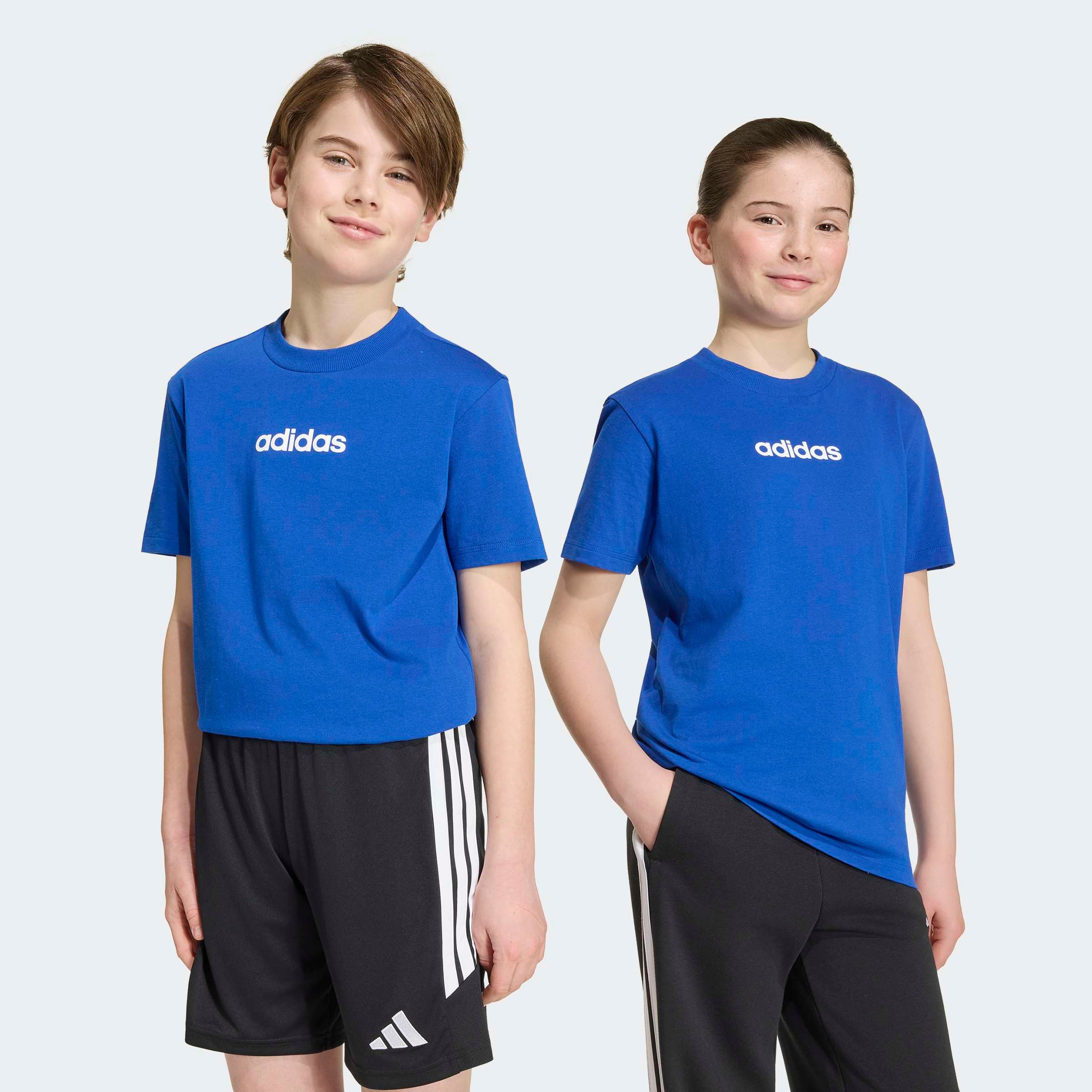 adidas Sportswear T-shirt »J LIN TEE 160« Pour enfants, col rond, sans fermeture, en coton