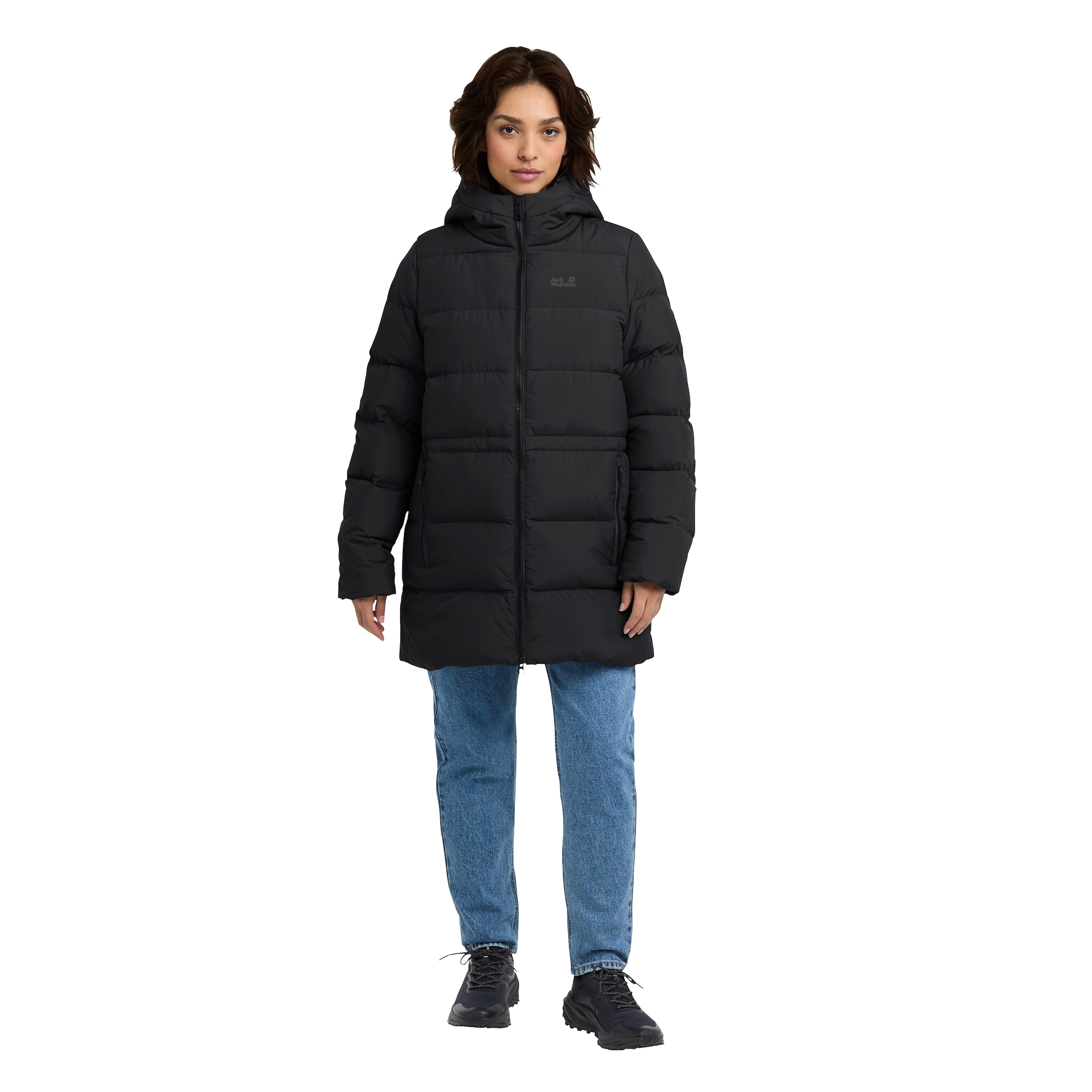 Jack Wolfskin Daunenjacke »FROZEN PALACE LONG JKT W RDS«, Wärmend, winddicht, Daunenjacke