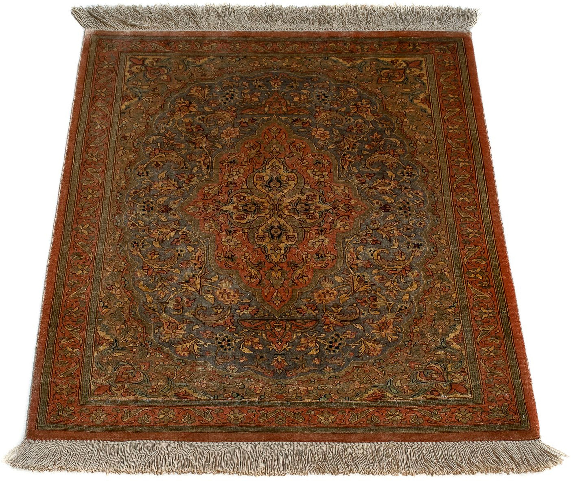 Image of morgenland Orientteppich »Perser - Ghom - 76 x 57 cm - mehrfarbig«, rechteckig, 10 mm Höhe, Wohnzimmer, Handgeknüpft, Einzelstück mit Zertifikat bei Ackermann Versand Schweiz