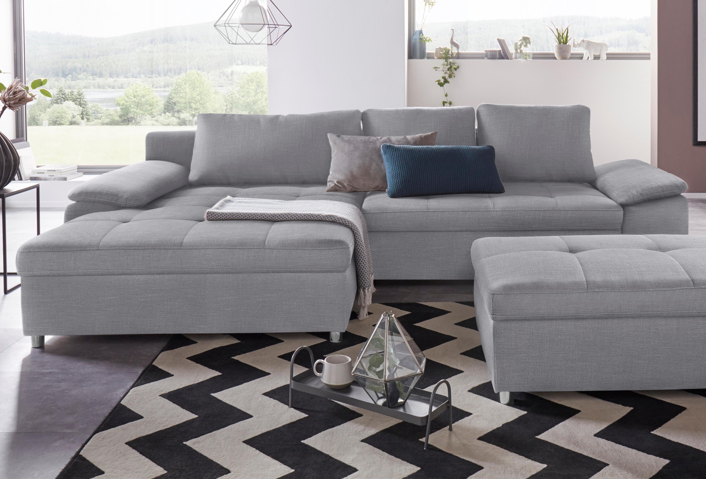 Image of Home affaire Ecksofa "Labene L-Form" wahlweise mit Bettfunktion und Bettkasten, auch als XXL-Variante