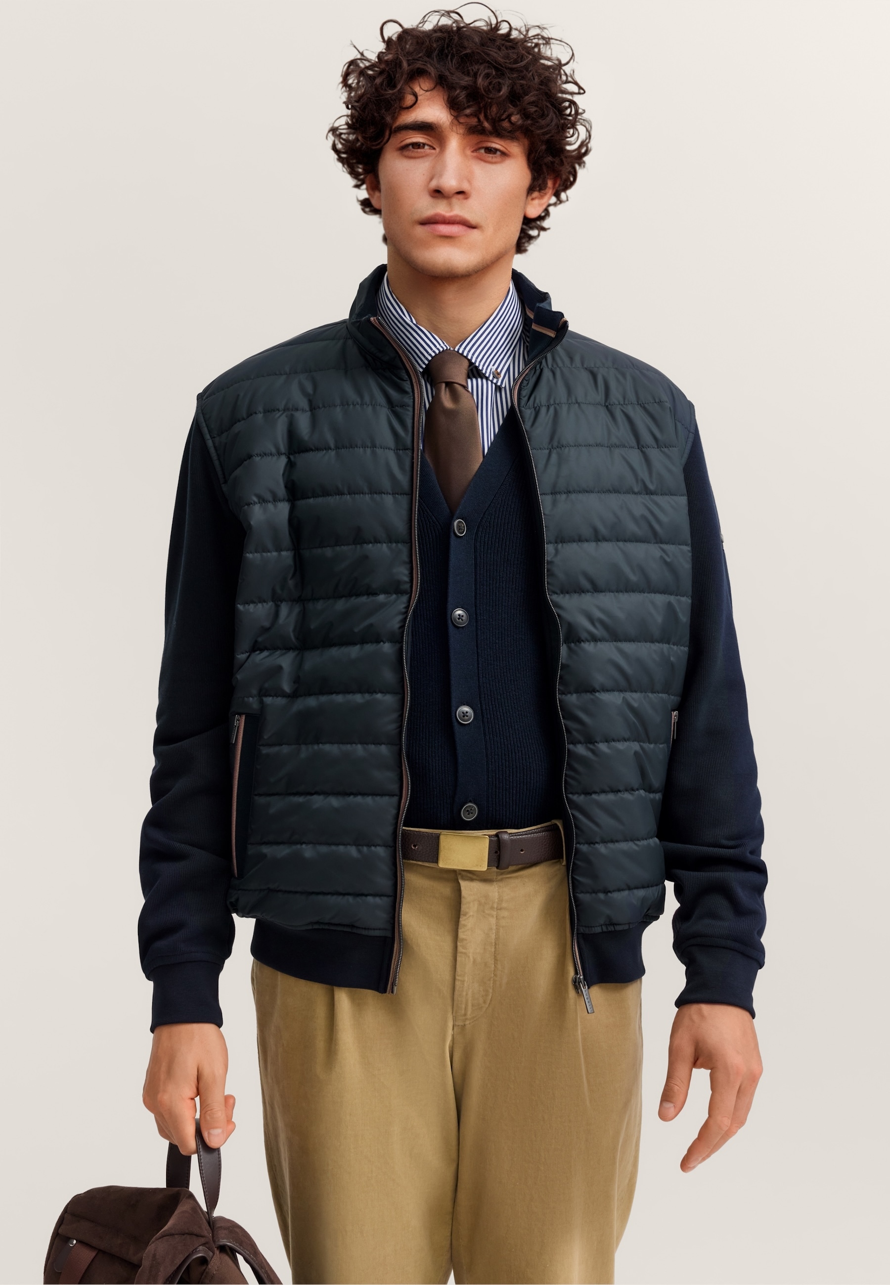 Image of bugatti Sweatjacke "Regular Fit" mit gesteppter Front