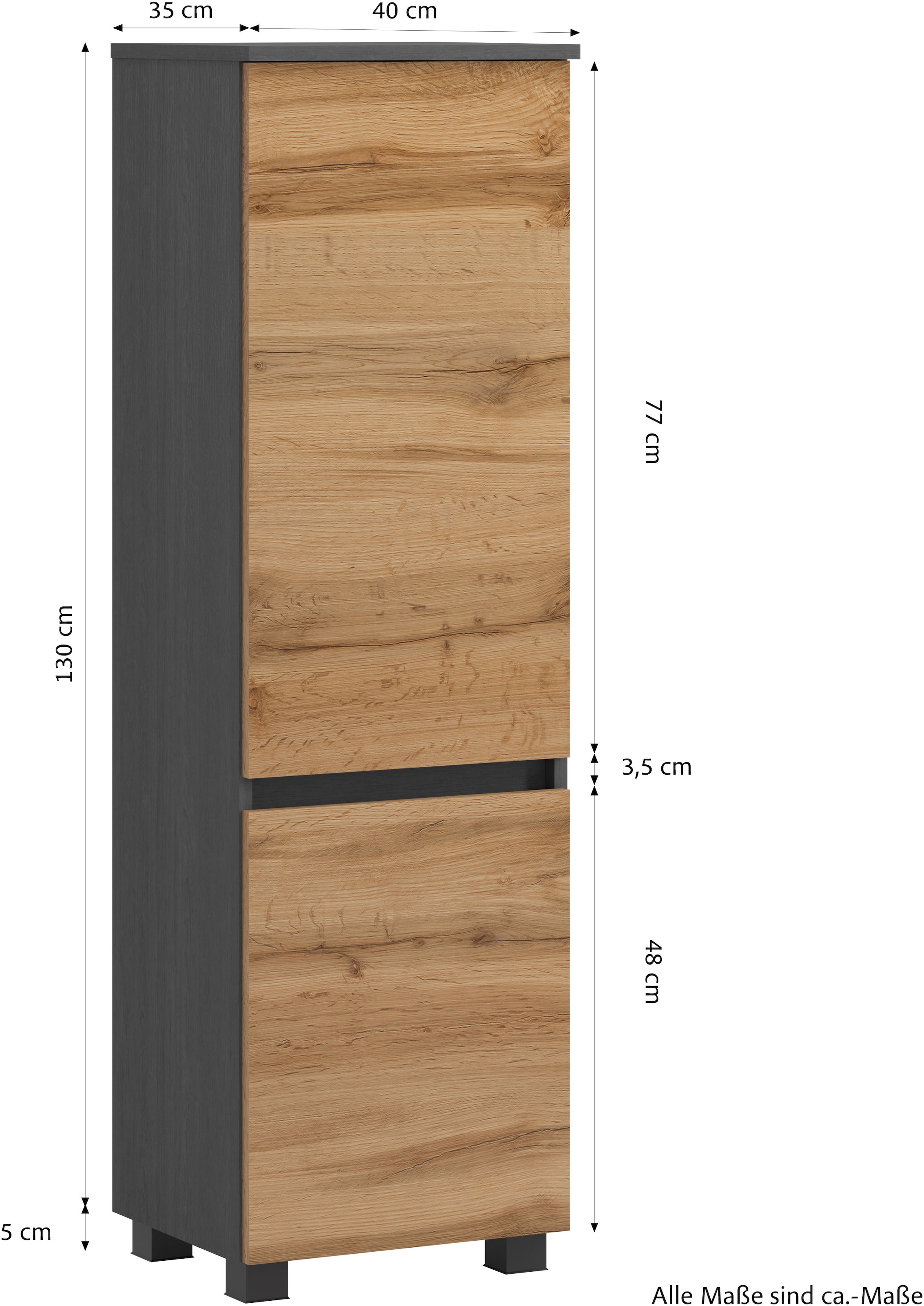 GOODproduct »BOZEN, 2-tlg. Unterbecken-Set - Midischrank«