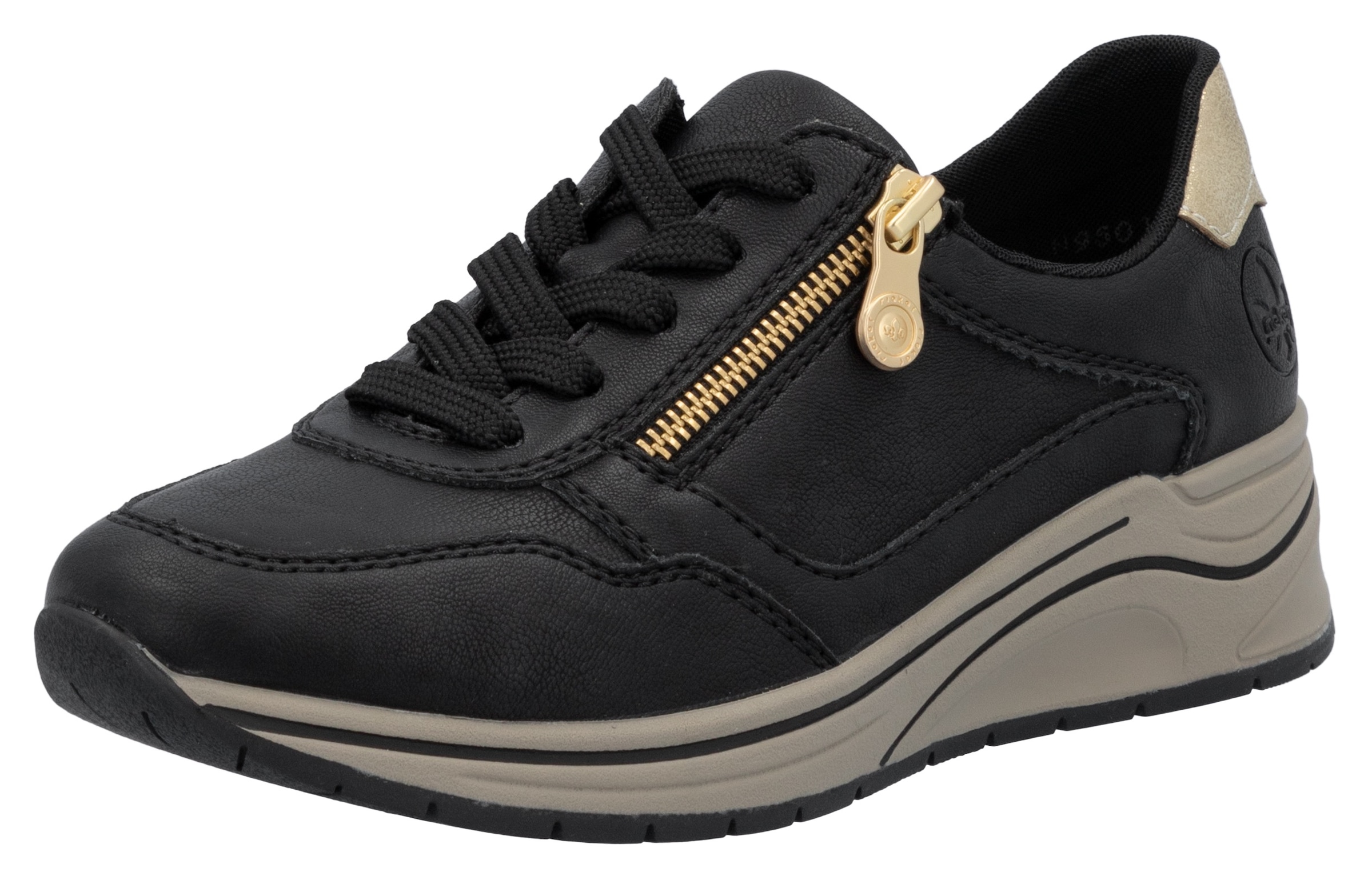 Image of Rieker Keilsneaker, Halbschuh, Schnürschuh, Freizeitschuh mit Soft-Einlage
