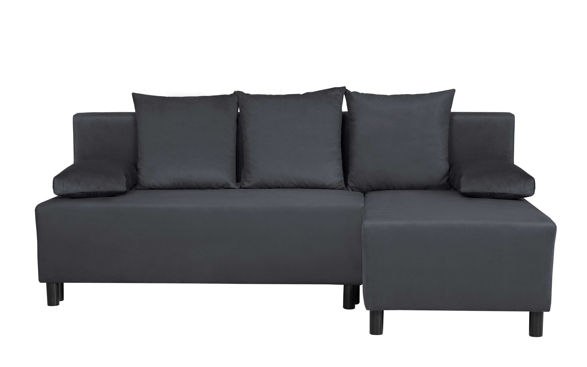 INOSIGN Ecksofa »IWALANI, Schlafsofa mit Bettkasten, Recamiere beidseitig montierbar« L-Form, B/T/H 199/135/83 cm, Struktur weich & Velvet