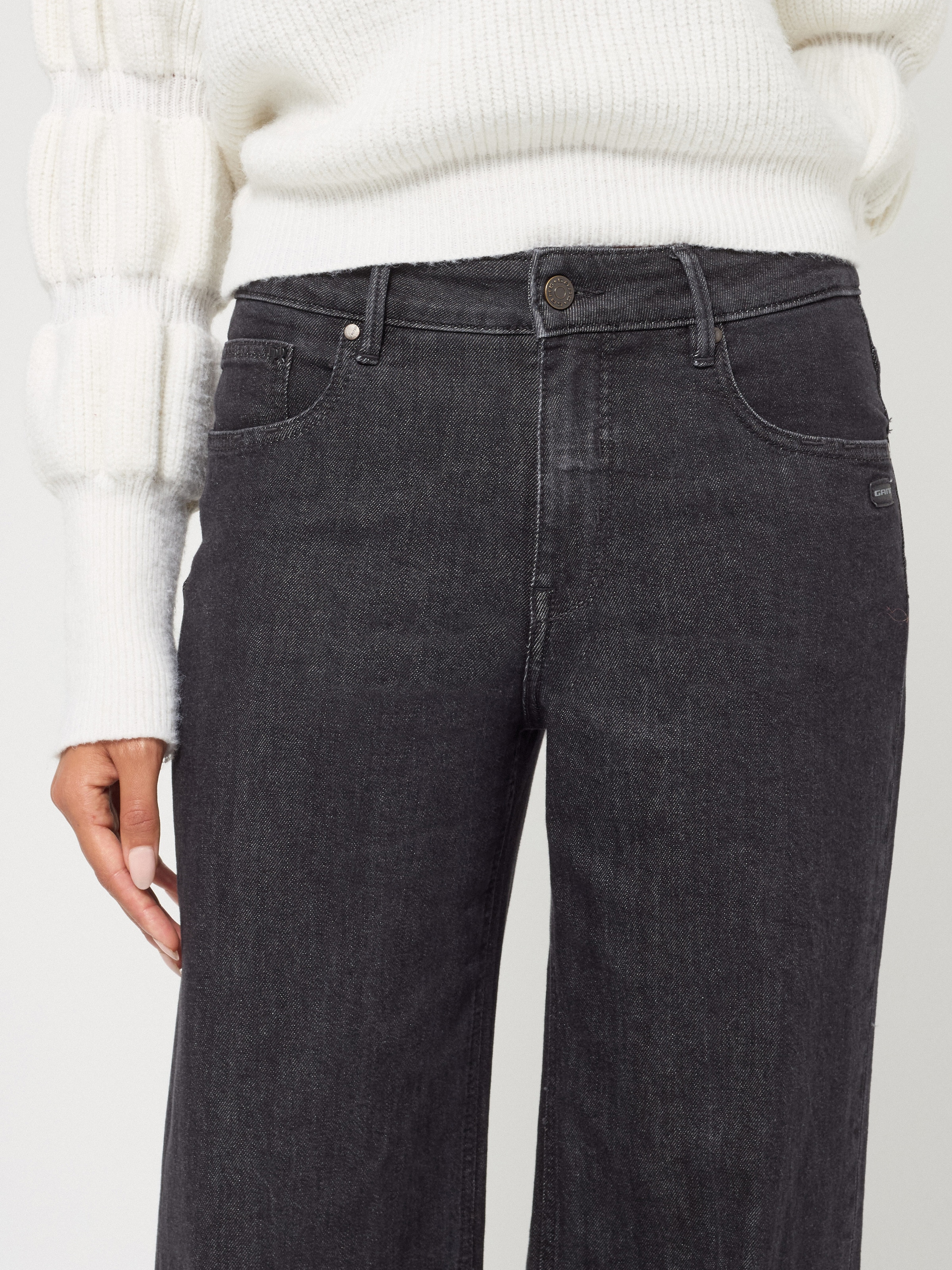 GANG Jeans droit »94CARLOTTA LONG« Wide Leg style 5 poches