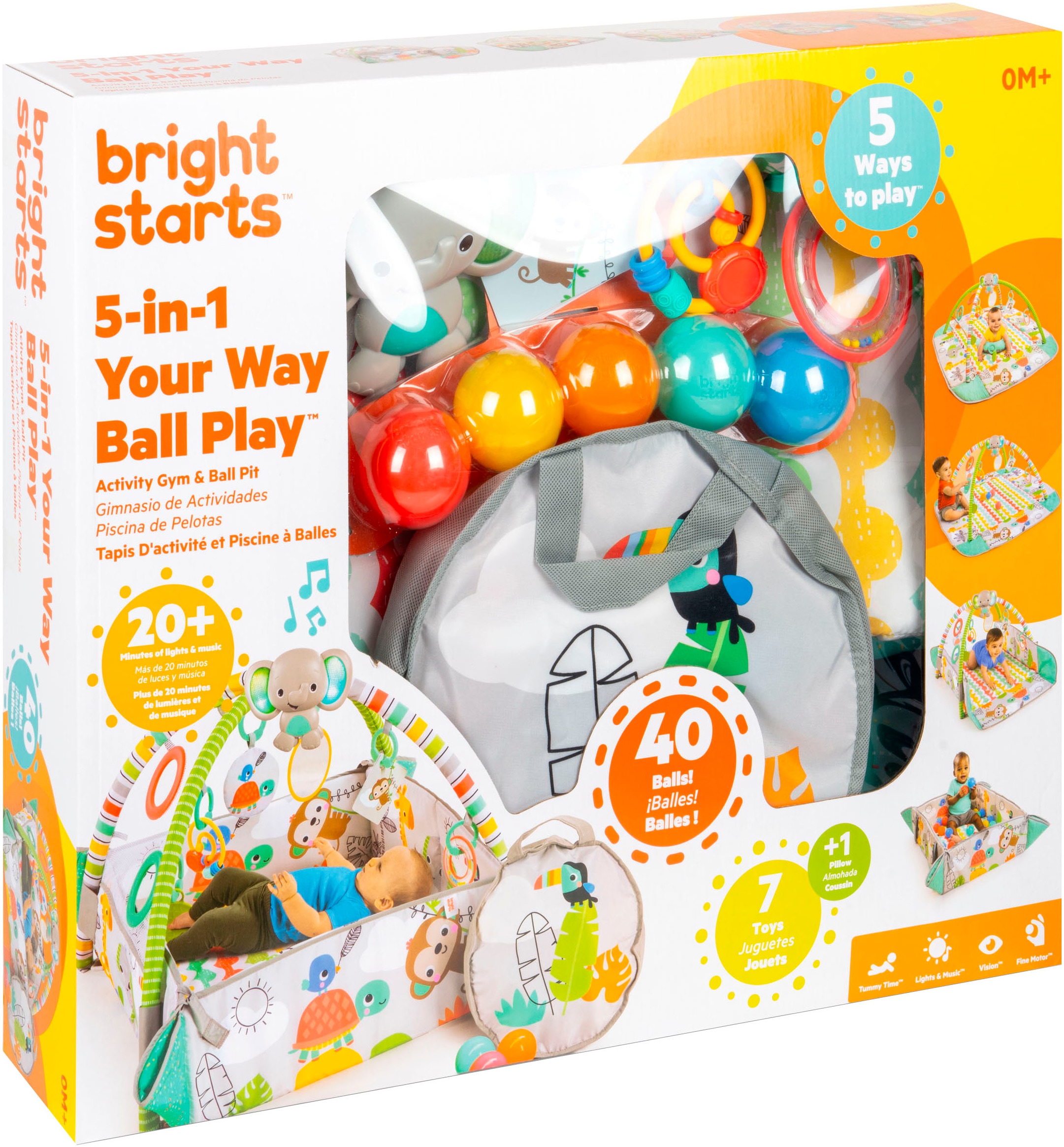 Bright Starts Arche de jeu »5-in-1 Your Way Ball Play™ Activity Gym & Ball Pit - Totally Tropical™« mit Licht und Sound