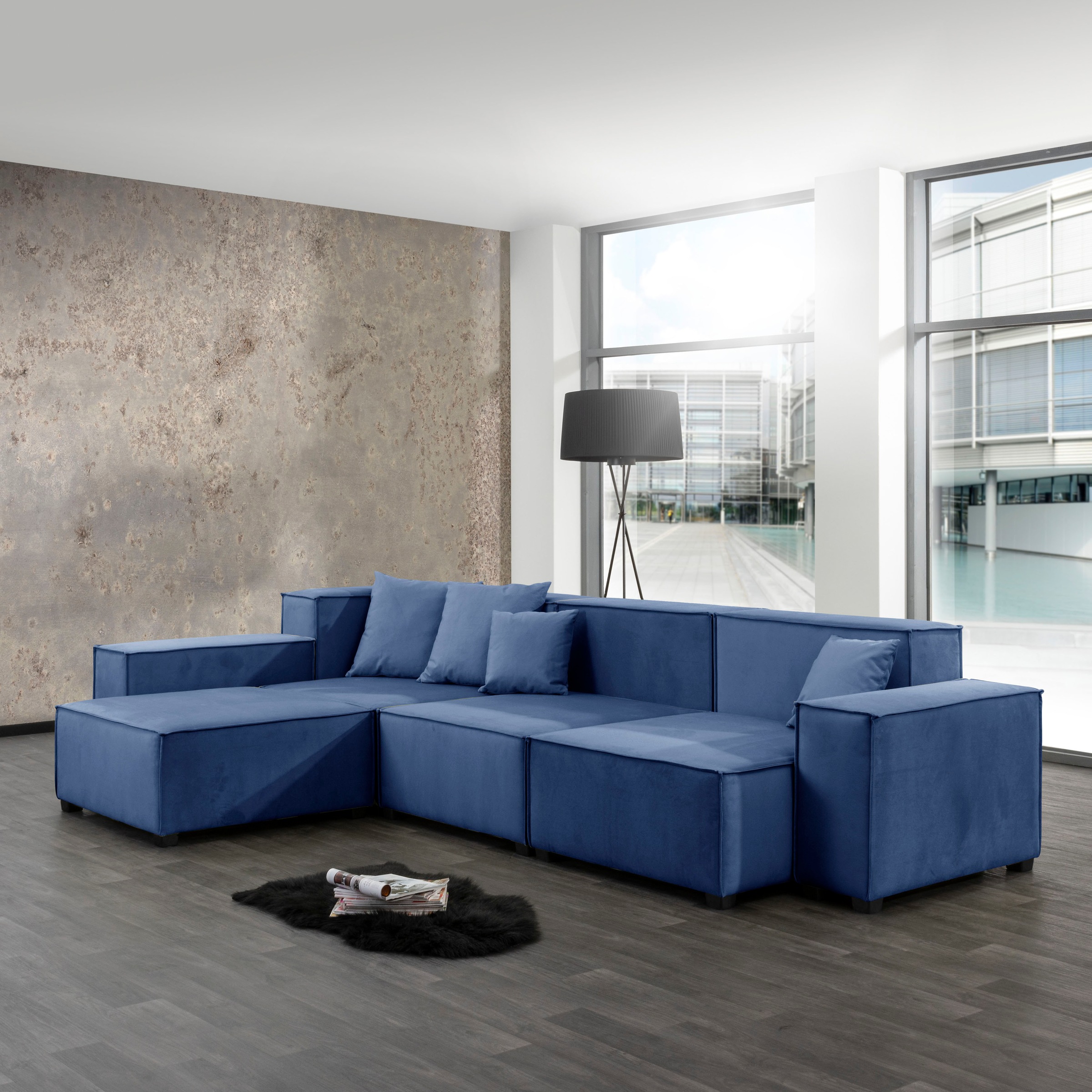 Image of Max Winzer® Wohnlandschaft »MOVE«, (Set), Sofa-Set 04 aus 10 Sitz-Elementen, inklusive 4 Zierkissen, individuell kombinierbar bei Ackermann Versand Schweiz