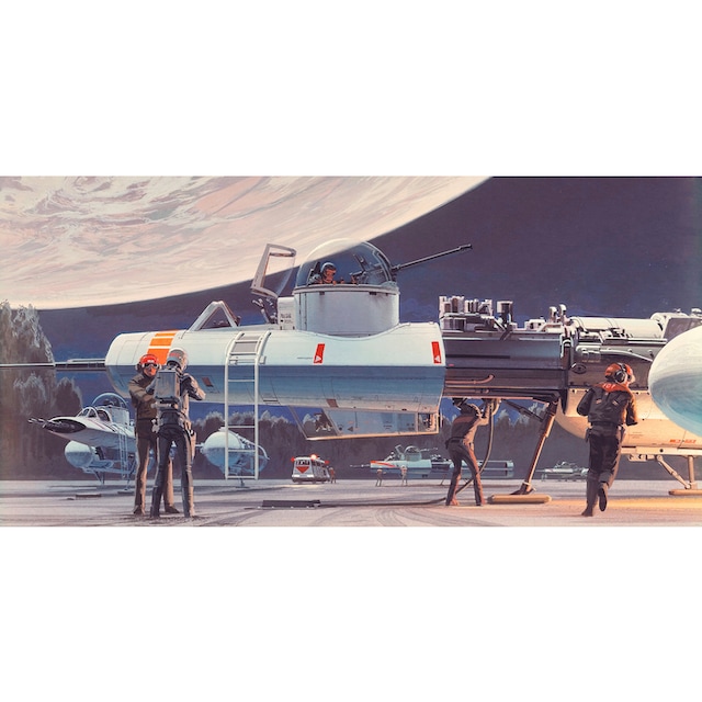 Komar Fototapete »Star Wars Classic RMQ Yavin Y-Wing«,  futuristisch-mehrfarbig-Weltall jetzt kaufen