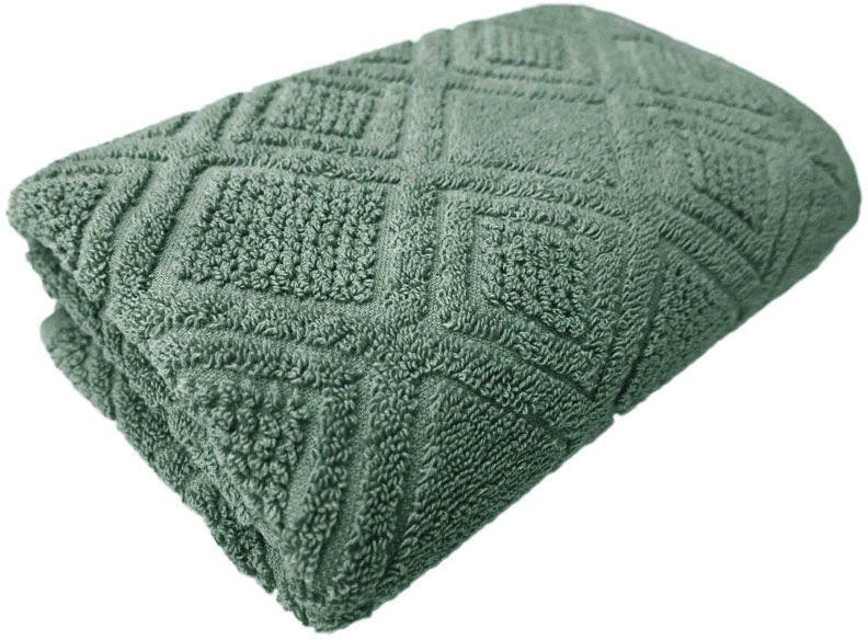 Image of framsohn frottier Badetuch "Mosaik Duschtuch" gemustert, fein gewalkter Feinzwirn, hergestellt in Österreich