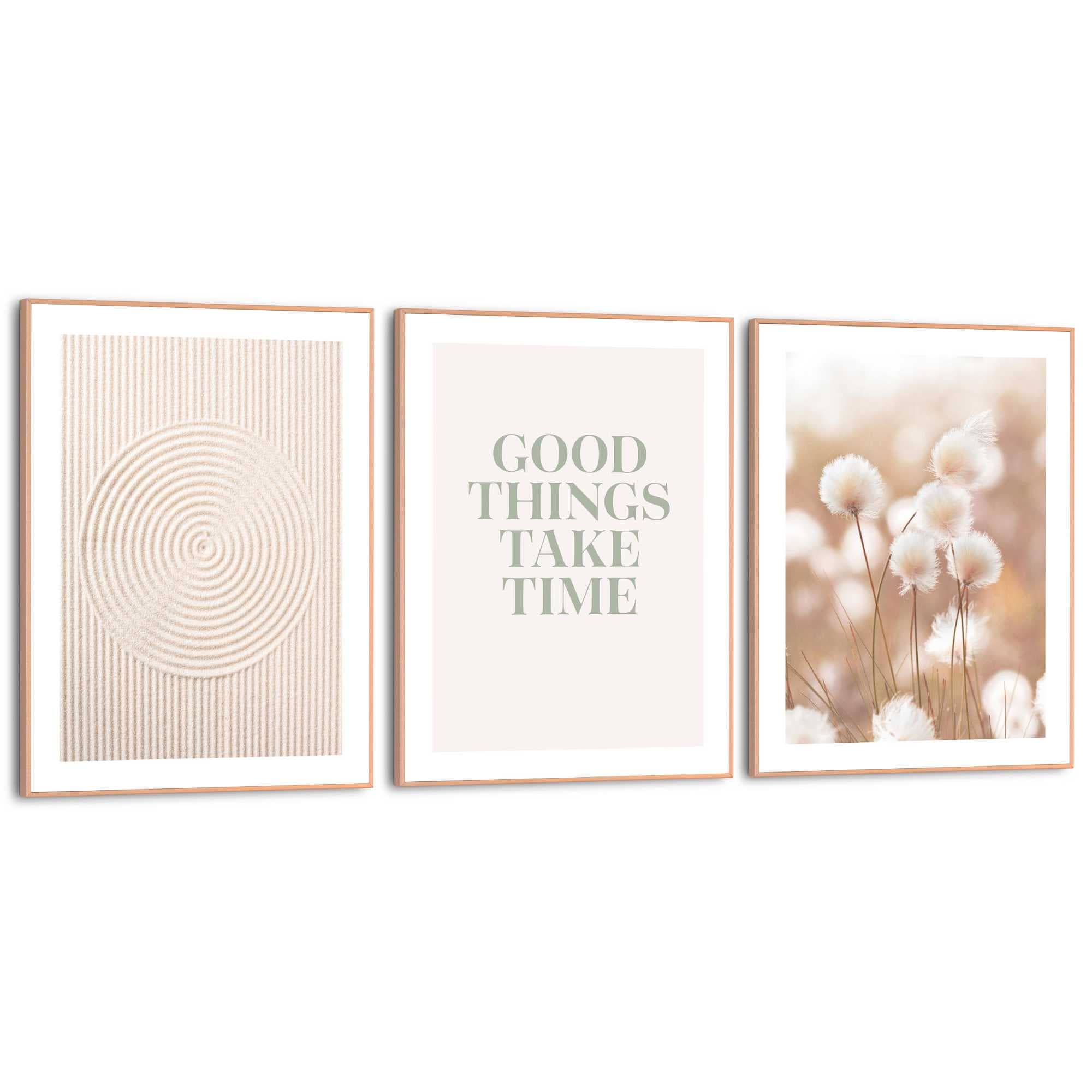 Image of Reinders Poster "Nature" Schlafzimmer - Beige - MDF - Blumen und Pflanzen - 30x40 cm