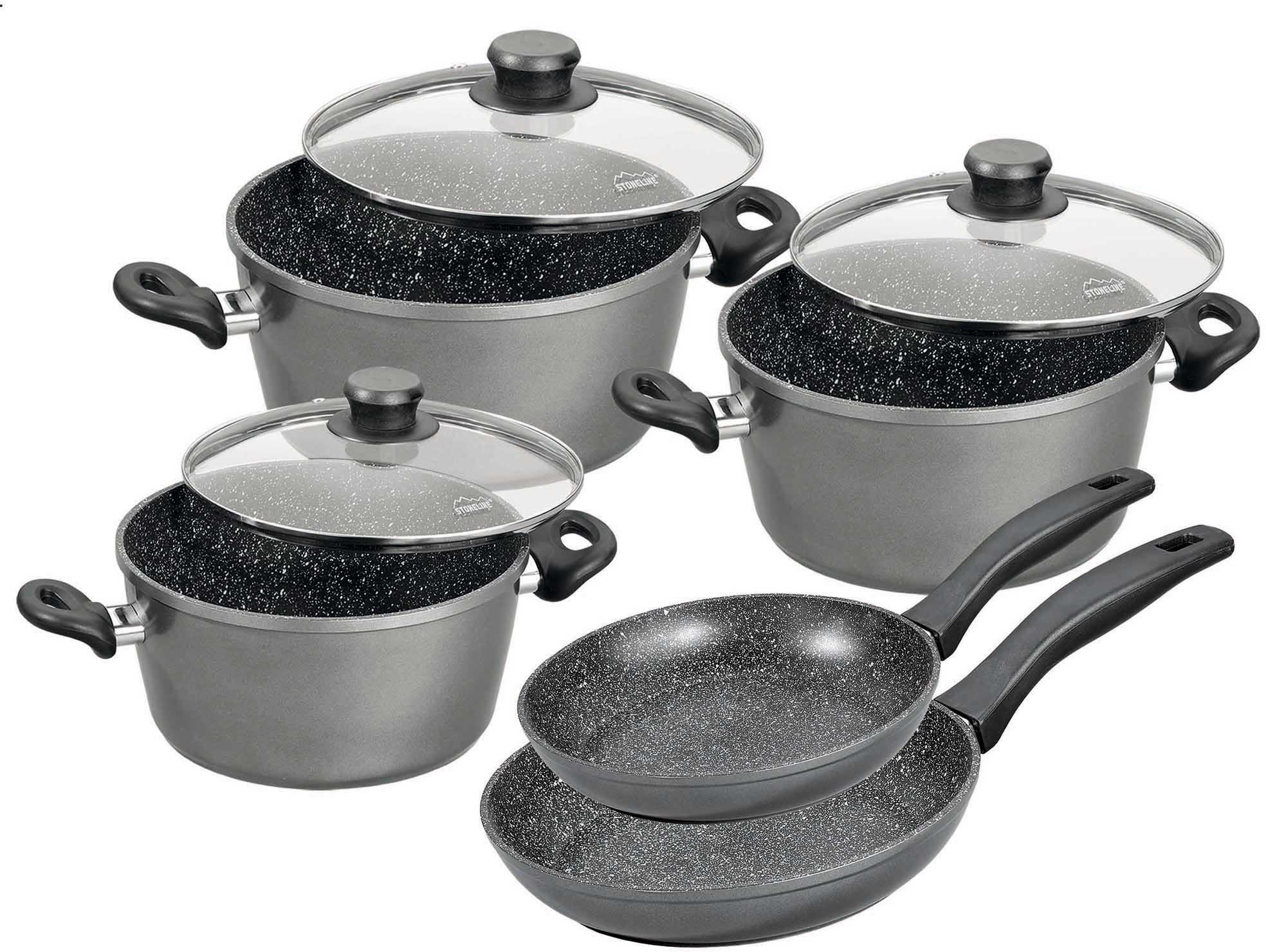 Image of STONELINE Topf-Set, Aluminiumguss, (Set, 8 tlg.) bei Ackermann Versand Schweiz